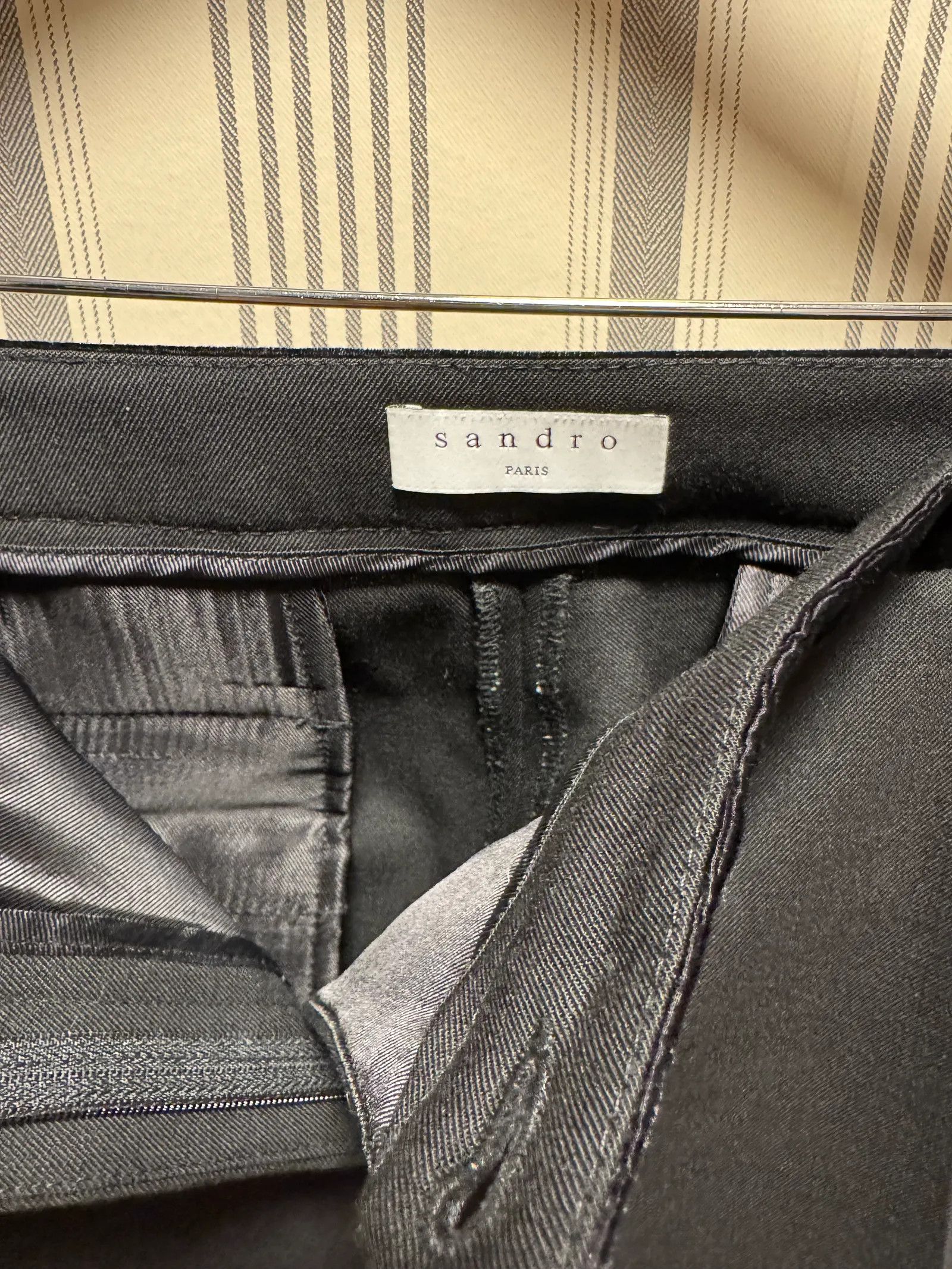 Sandro Sandro Paris Midja i sammet Pants Size 28" / US 6 / IT 42 - 2 Thumbnail