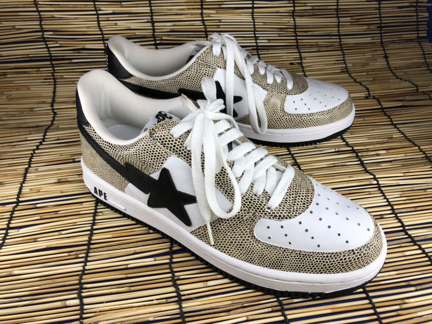 Bape Bapesta Snakeskin | Grailed