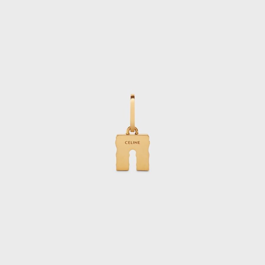 Celine Arc De Triomphe Pendant in Brass with gold finish Size ONE SIZE - 3 Thumbnail