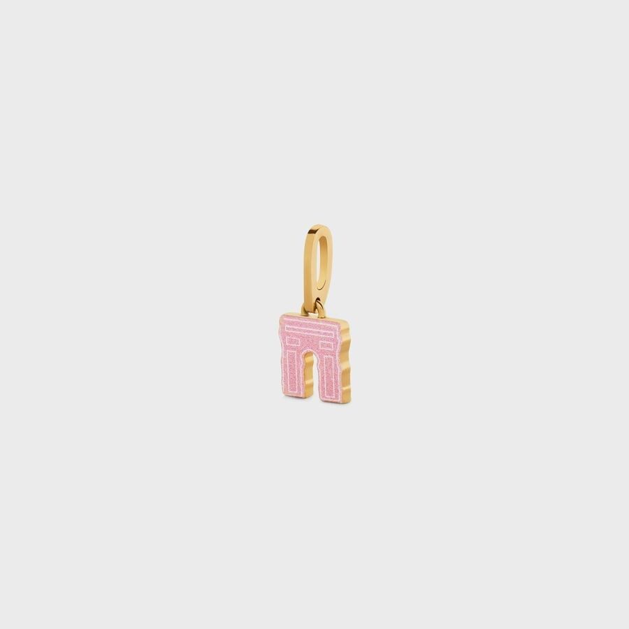 Celine Arc De Triomphe Pendant in Brass with gold finish Size ONE SIZE - 2 Thumbnail