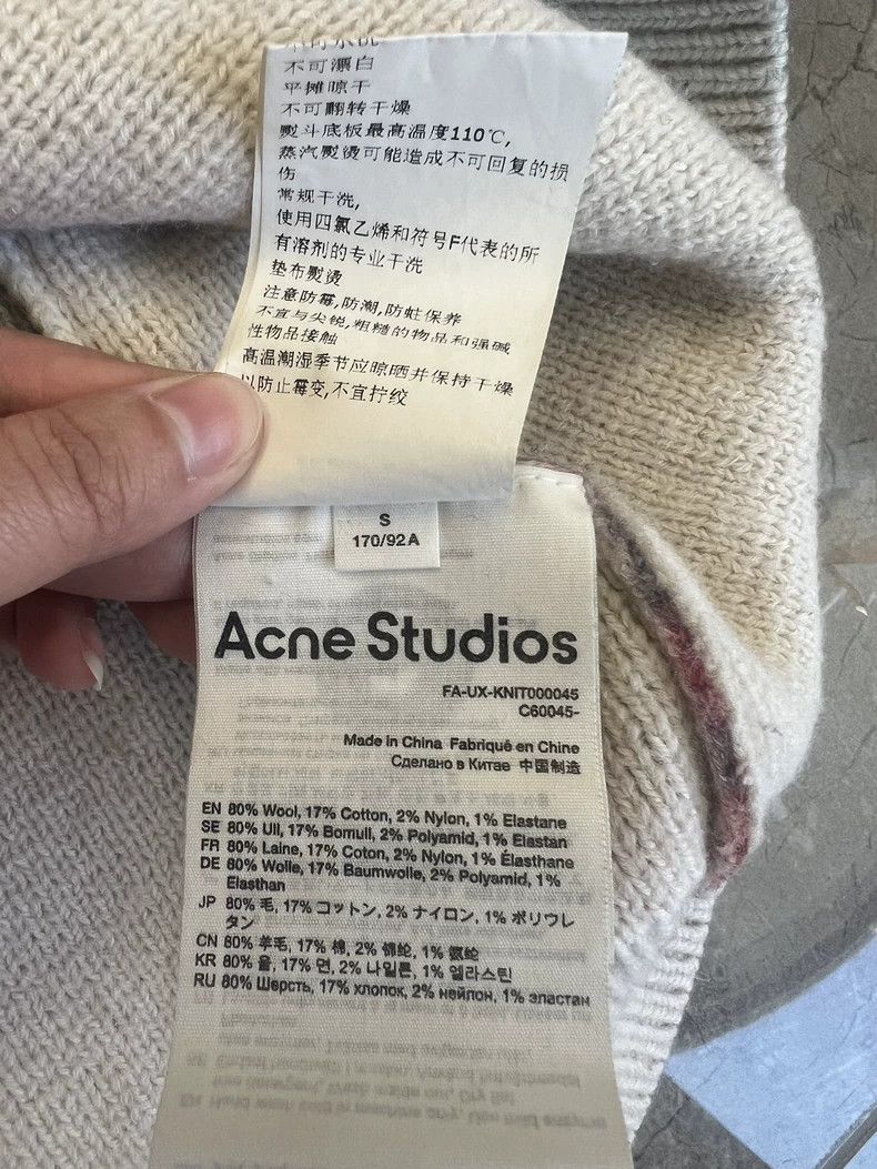トップス S ACNE STUDIOS Printed knitted sweater Poodle Jacquard Sweater | Acne Studios | WORKSHOP