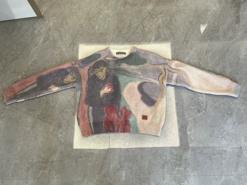 Acne Studios Printed knitted sweater