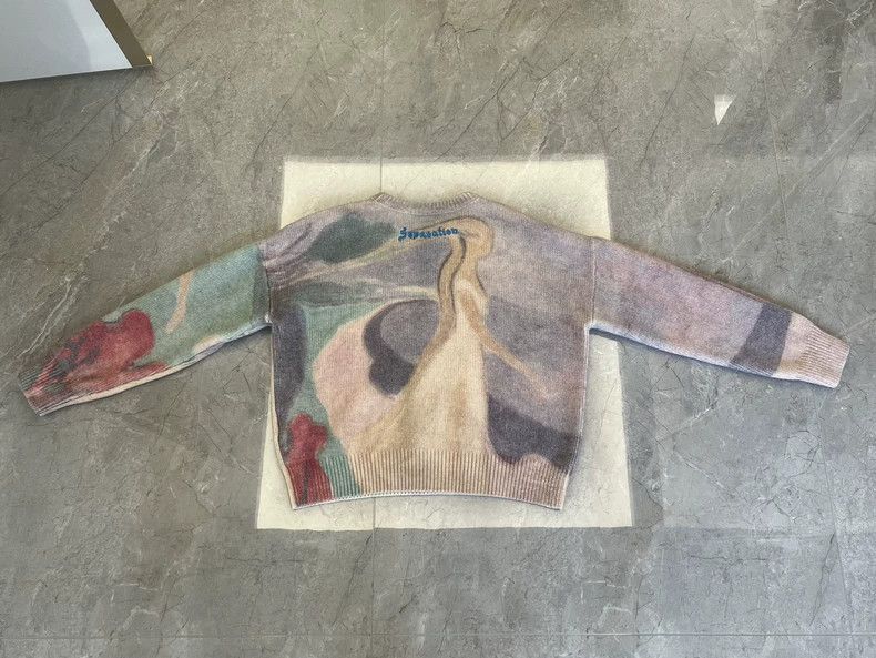 トップス S ACNE STUDIOS Printed knitted sweater ACNE STUDIOS Printed knitted sweater | NET-A-PORTER