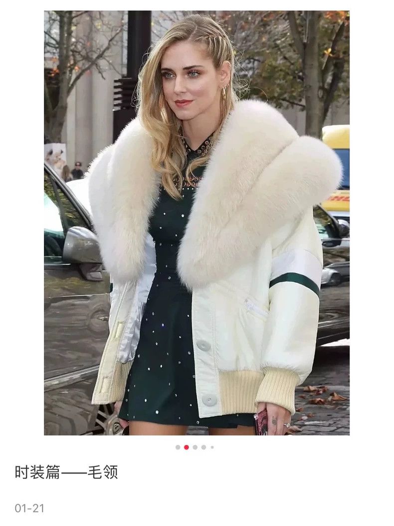 Miu Miu MIUMIUAW17 show fur collar pilot jacket Size US M / EU 48-50 / 2 - 8 Thumbnail