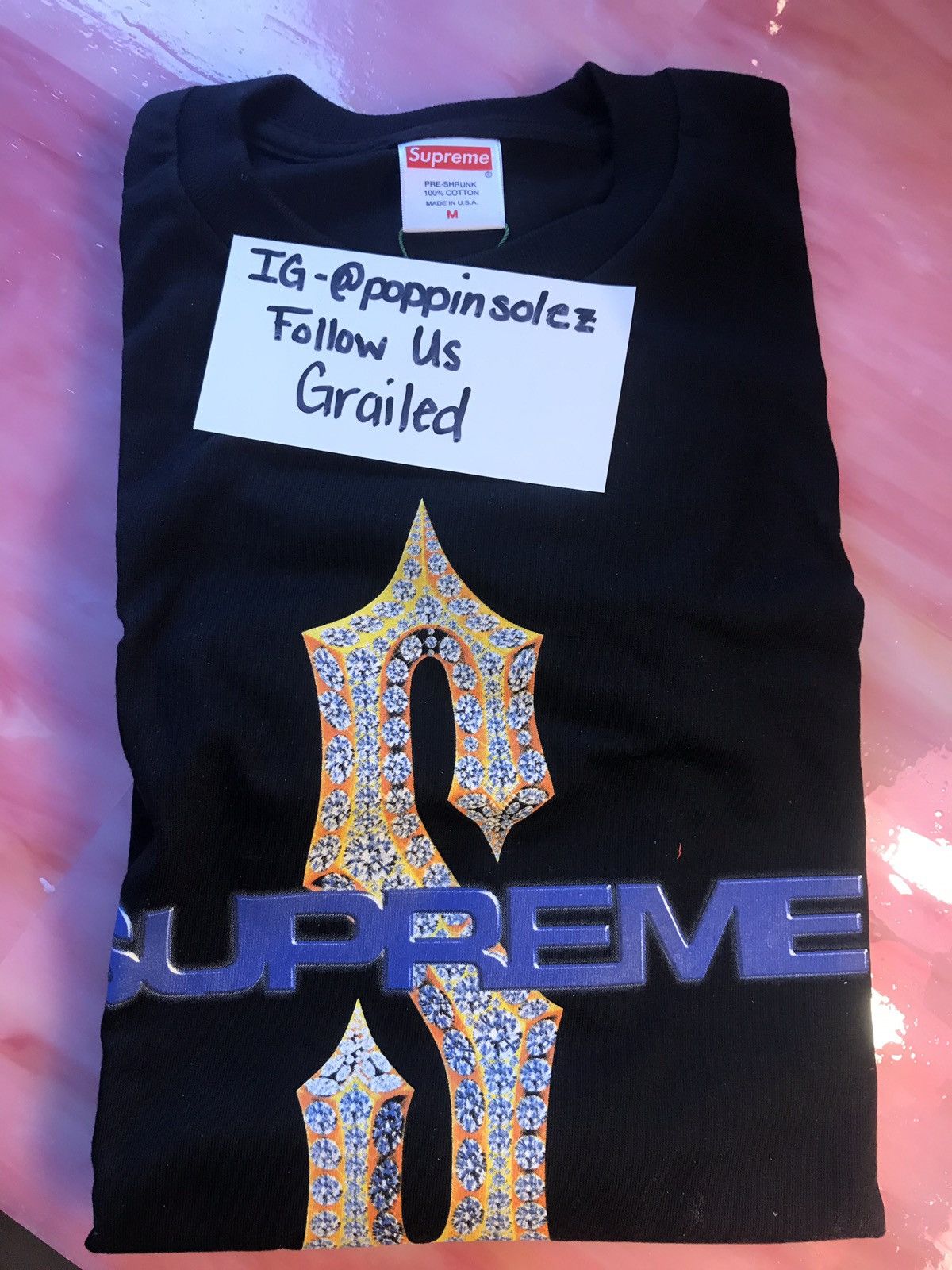 Supreme Diamonds Tee Navy