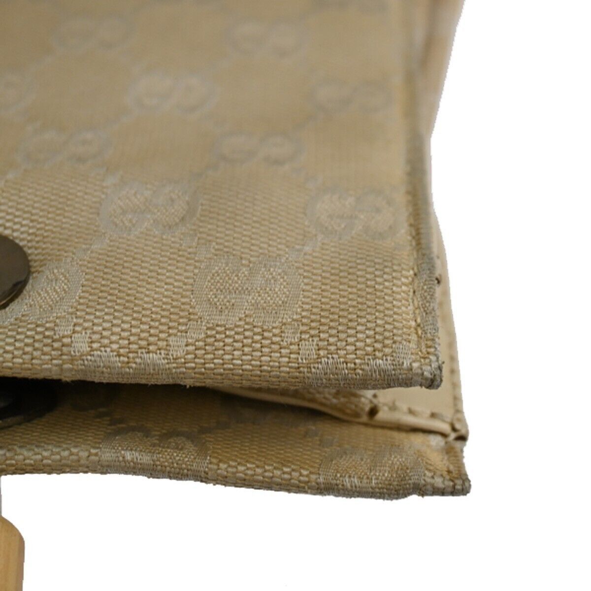 Gucci Bamboo Beige Canvas Handbag (Pre-Owned) Size ONE SIZE - 18 Thumbnail