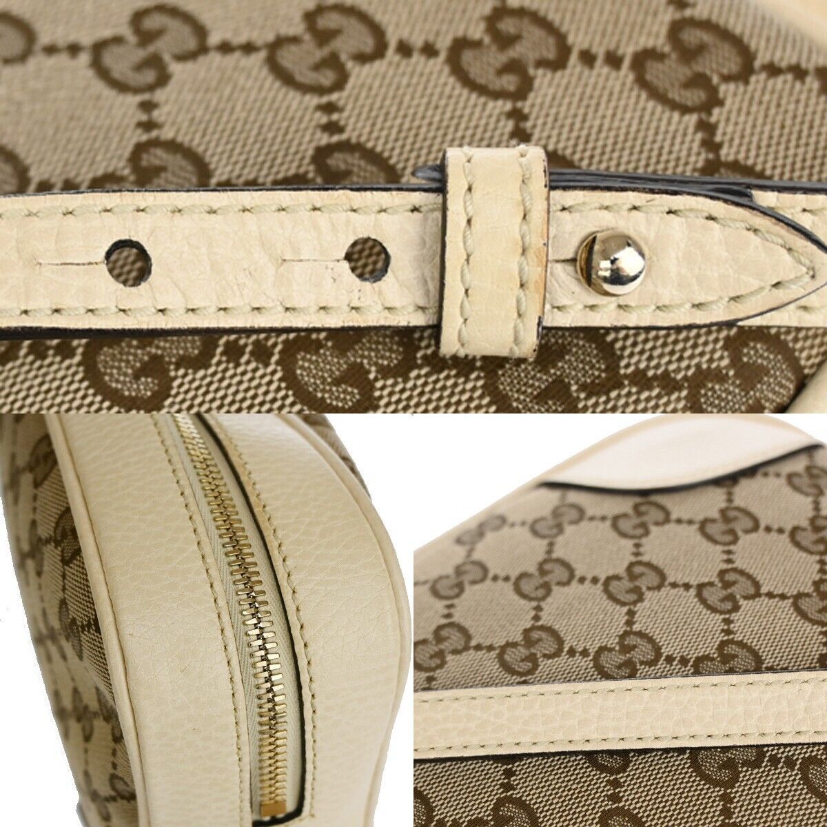 Gucci Bree Beige Canvas Shoulder Bag (Pre-Owned) Size ONE SIZE - 10 Thumbnail