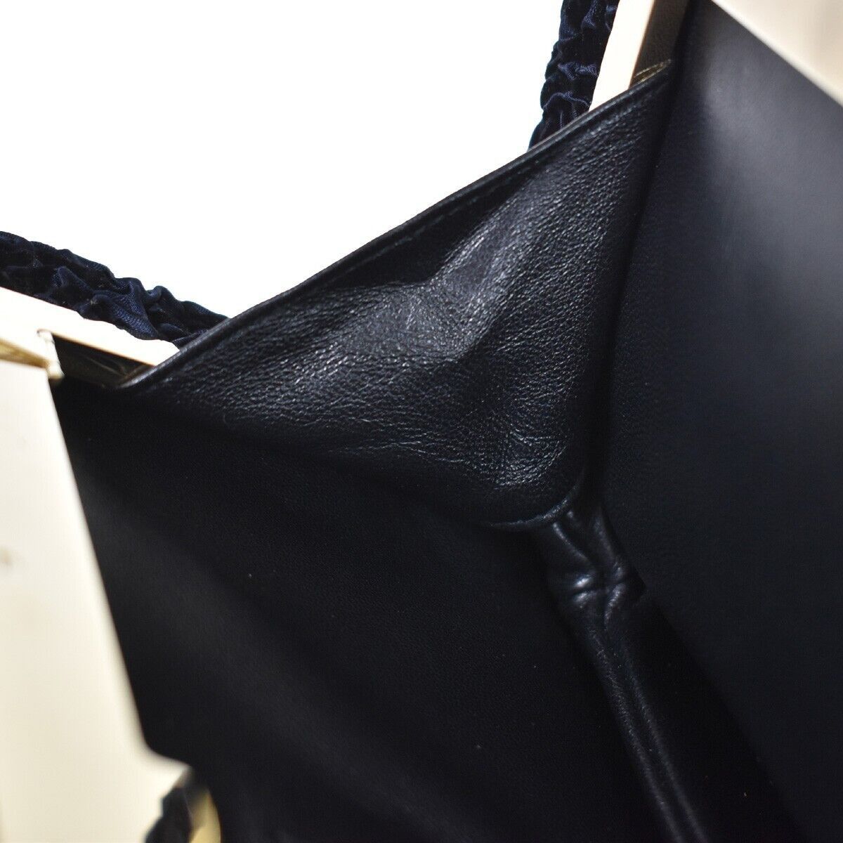 Dior Navy Velvet Clutch Bag (Pre-Owned) Size ONE SIZE - 11 Thumbnail