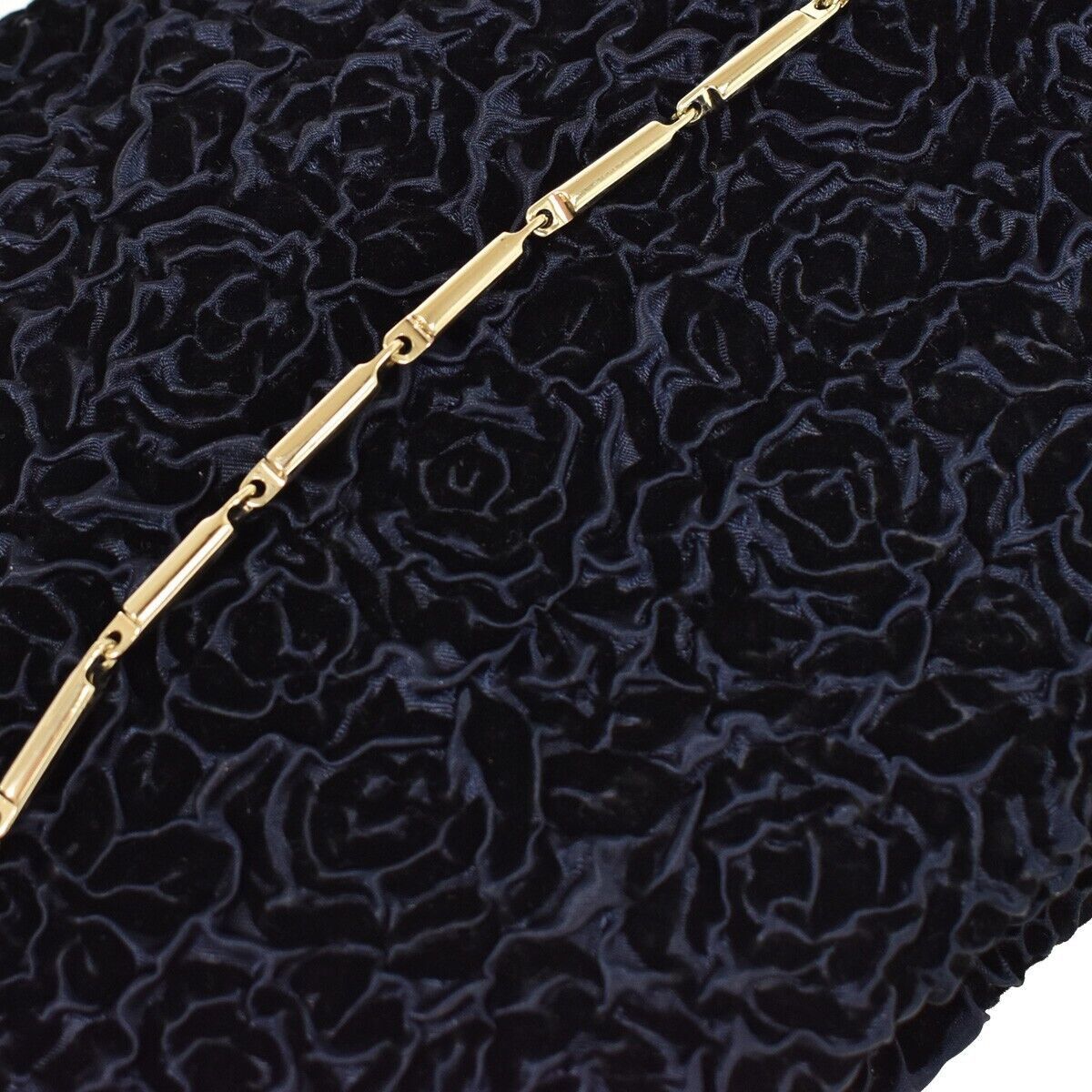 Dior Navy Velvet Clutch Bag (Pre-Owned) Size ONE SIZE - 9 Thumbnail