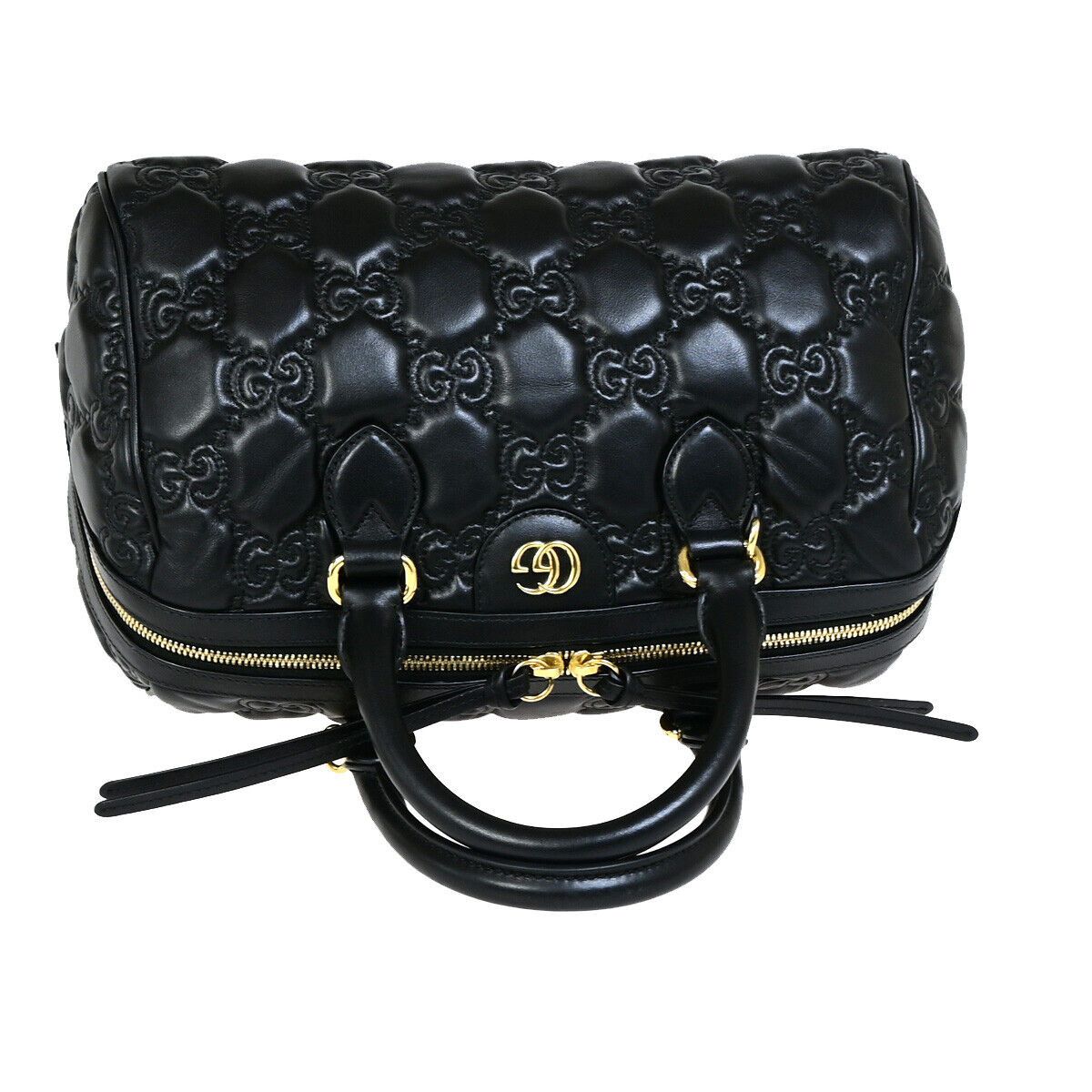 Gucci Gg Matelassé Black Leather Handbag (Pre-Owned) Size ONE SIZE - 14 Thumbnail