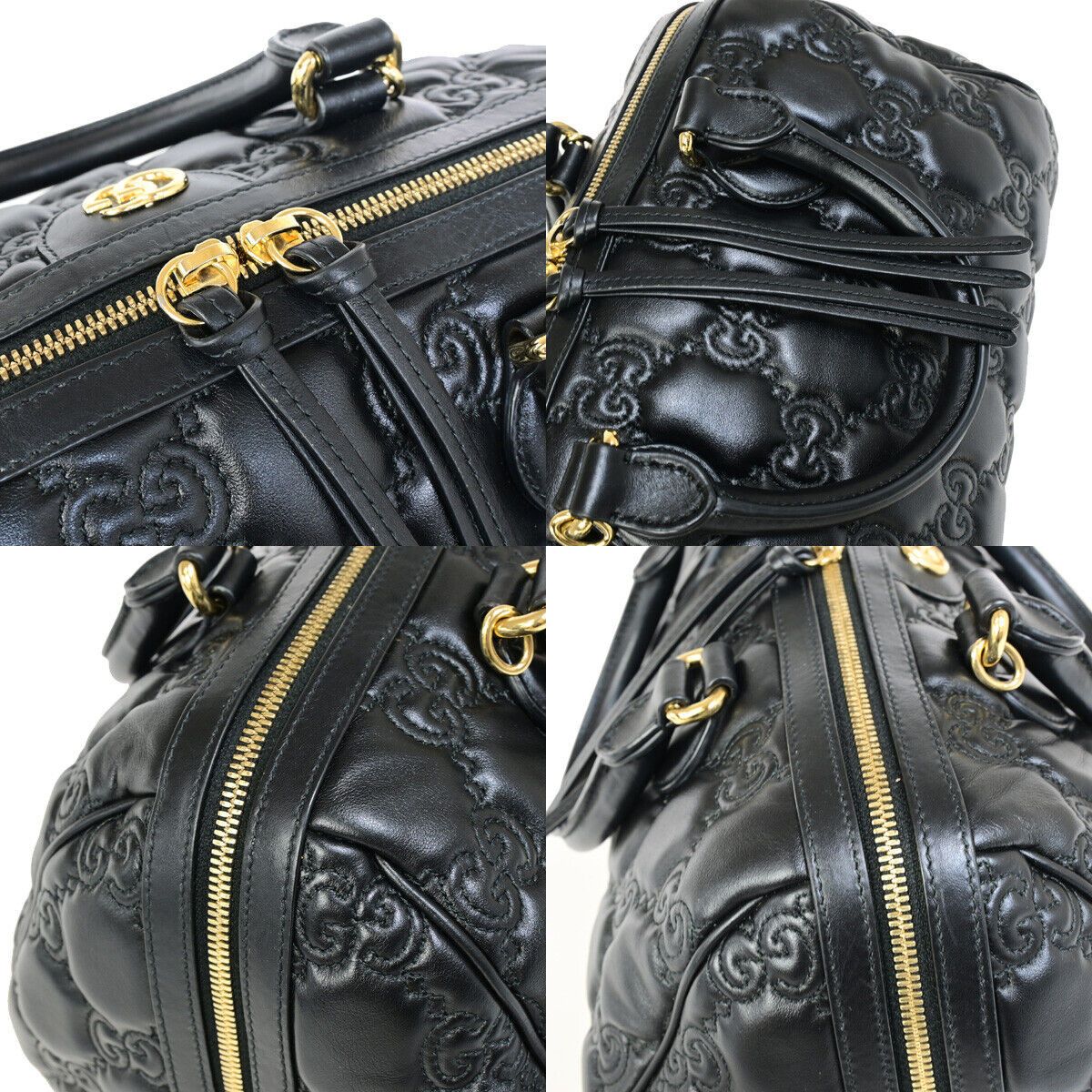 Gucci Gg Matelassé Black Leather Handbag (Pre-Owned) Size ONE SIZE - 7 Thumbnail