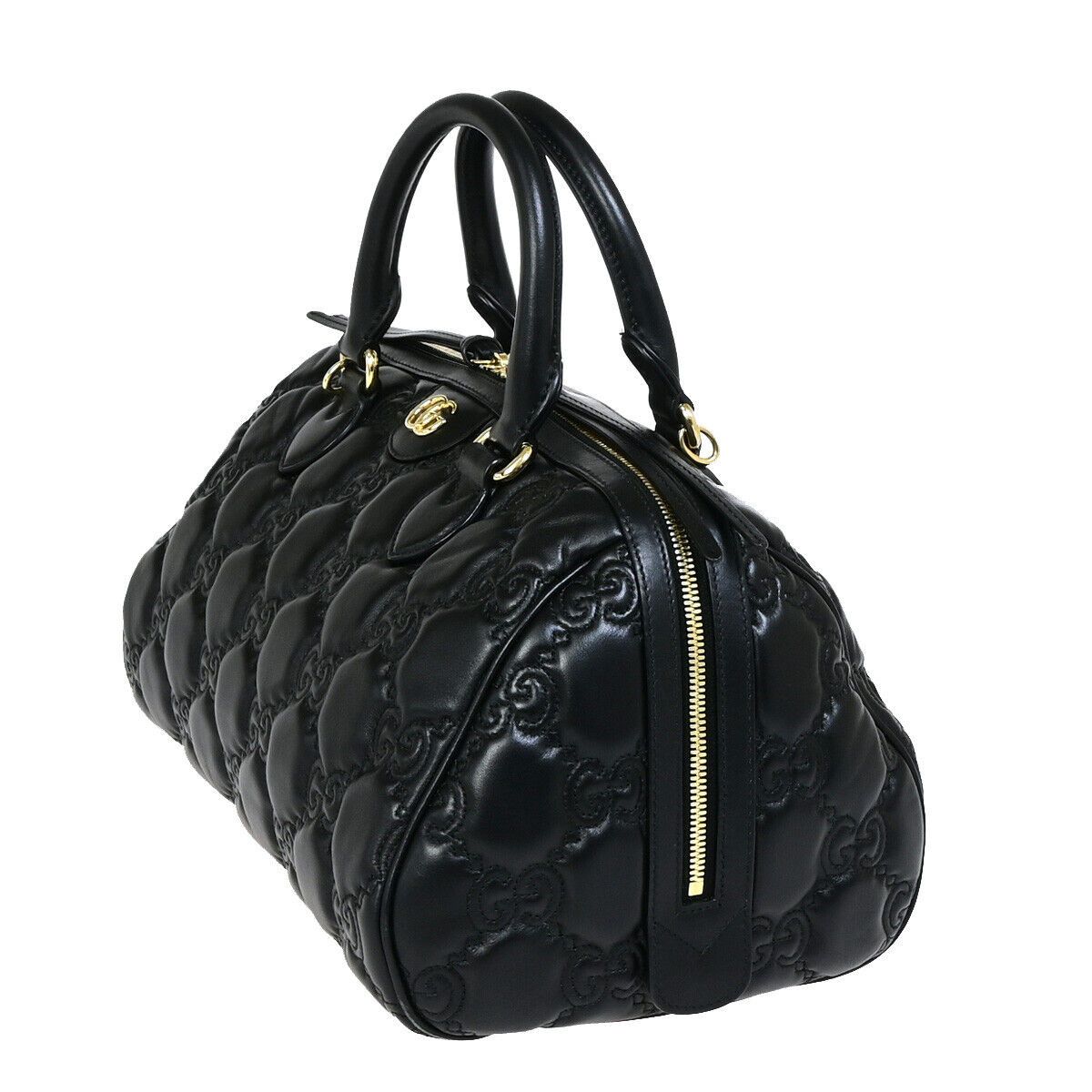 Gucci Gg Matelassé Black Leather Handbag (Pre-Owned) Size ONE SIZE - 3 Thumbnail
