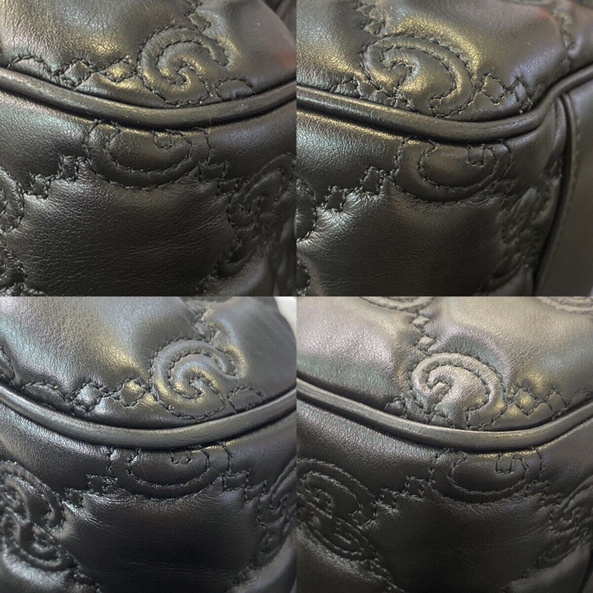 Gucci Gg Matelassé Black Leather Handbag (Pre-Owned) Size ONE SIZE - 6 Thumbnail