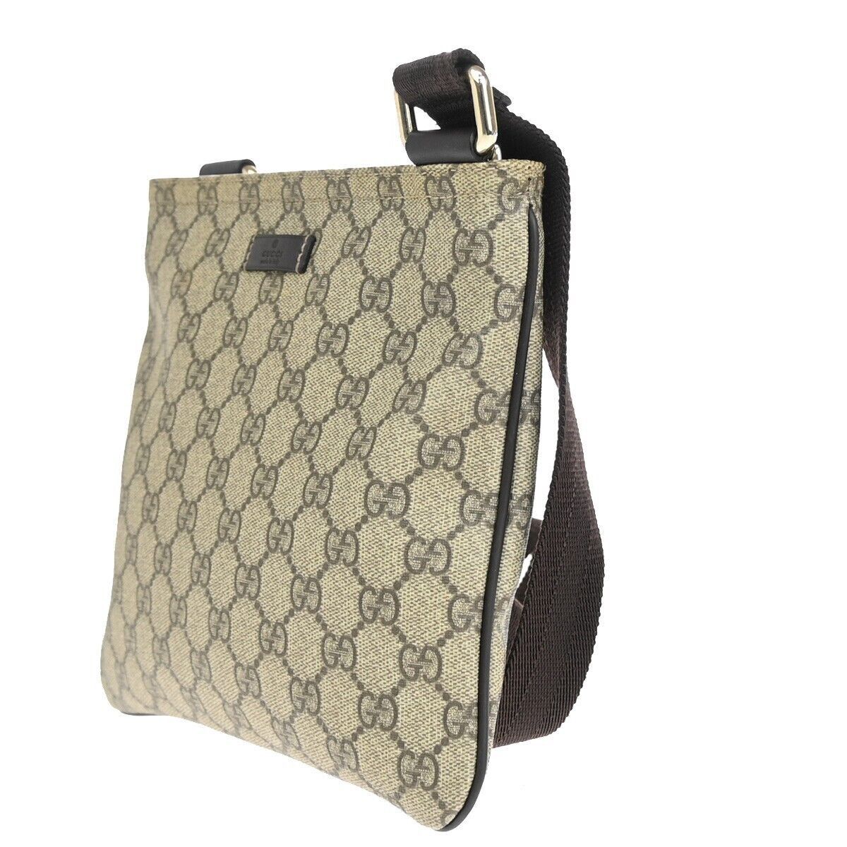 Gucci Brown Canvas Shoulder Bag (Pre-Owned) Size ONE SIZE - 3 Thumbnail