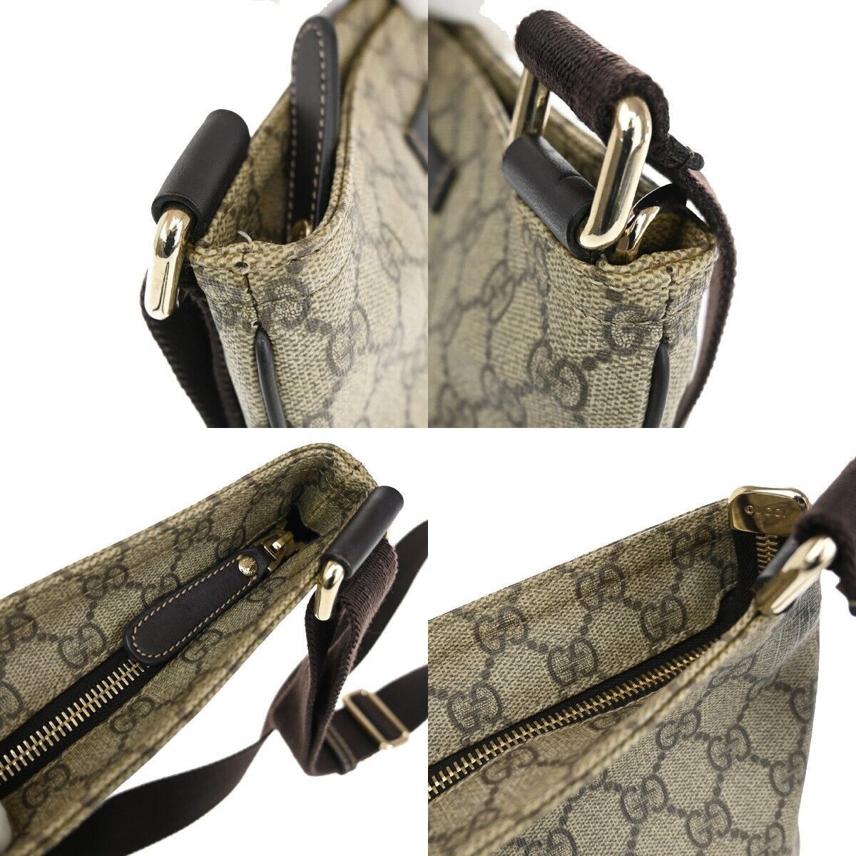 Gucci Brown Canvas Shoulder Bag (Pre-Owned) Size ONE SIZE - 8 Thumbnail