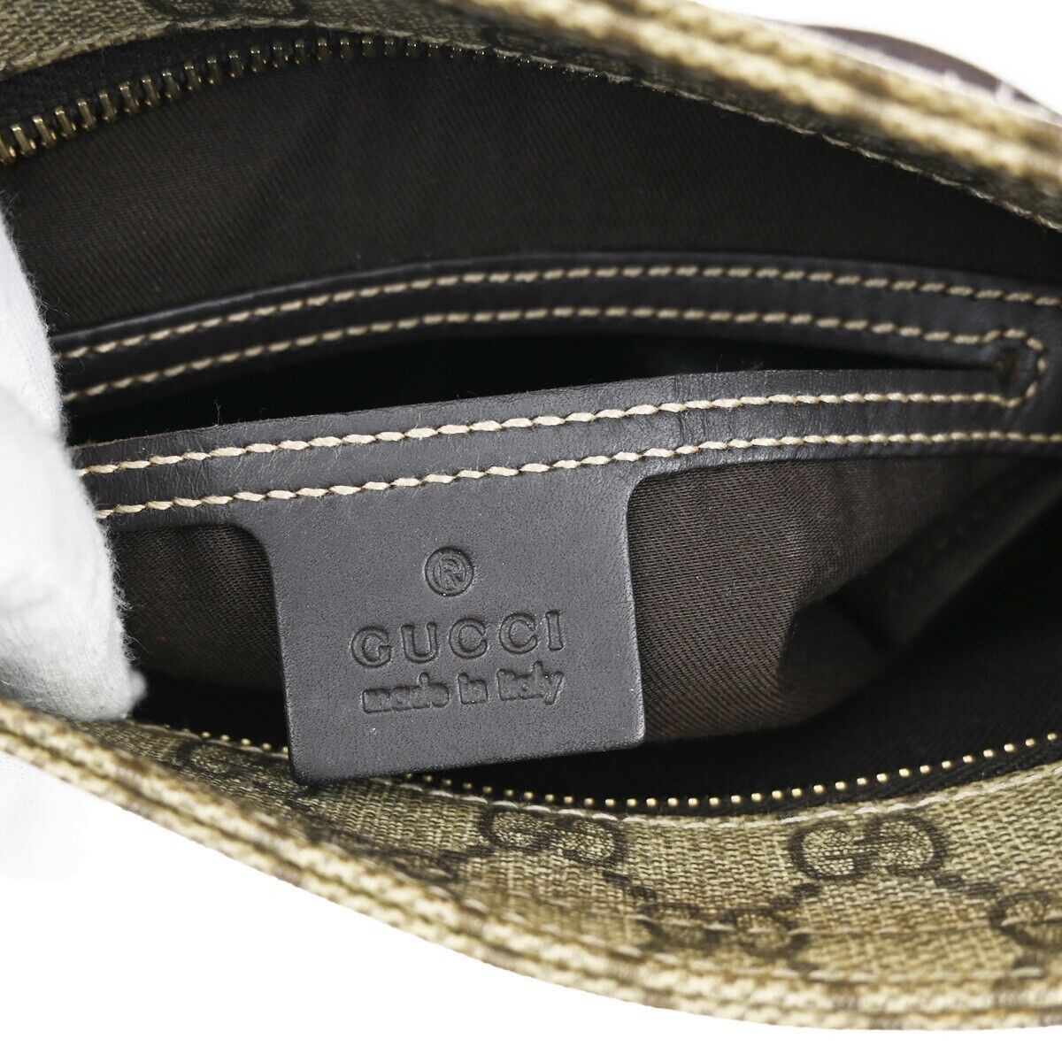 Gucci Brown Canvas Shoulder Bag (Pre-Owned) Size ONE SIZE - 12 Thumbnail
