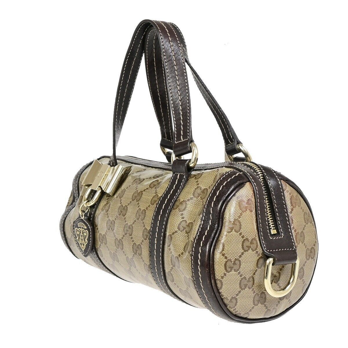 Gucci Gg Crystal Beige Canvas Handbag (Pre-Owned) Size ONE SIZE - 3 Thumbnail