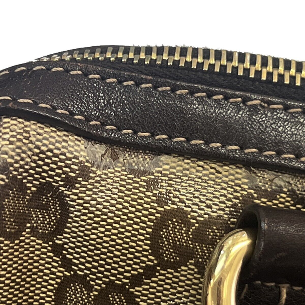 Gucci Gg Crystal Beige Canvas Handbag (Pre-Owned) Size ONE SIZE - 17 Thumbnail