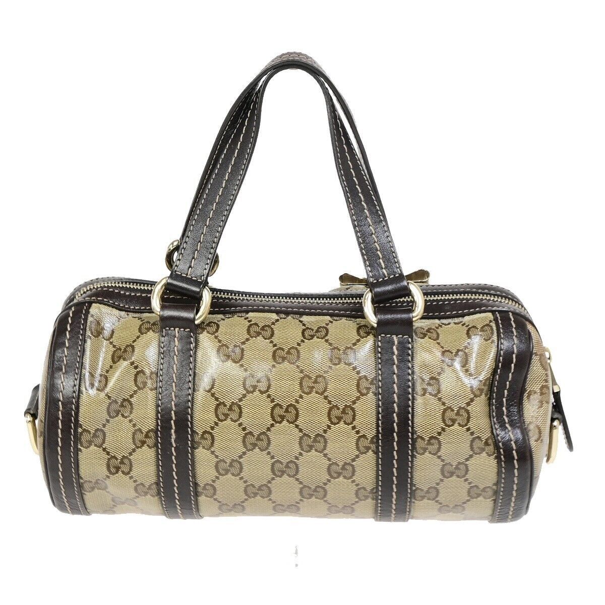 Gucci Gg Crystal Beige Canvas Handbag (Pre-Owned) Size ONE SIZE - 2 Thumbnail