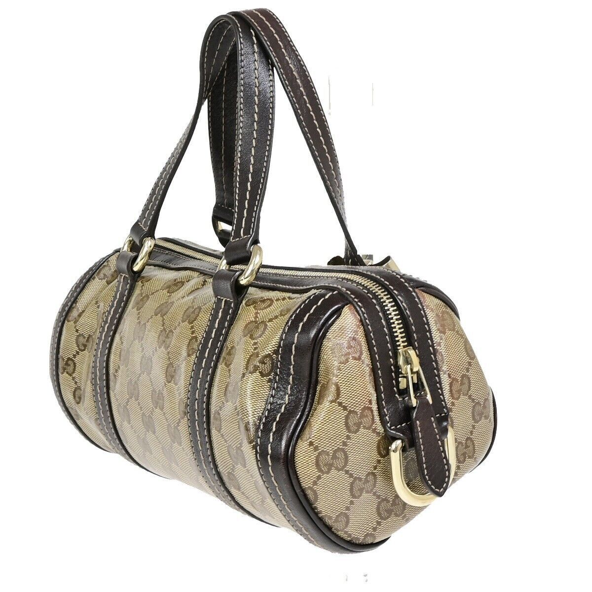 Gucci Gg Crystal Beige Canvas Handbag (Pre-Owned) Size ONE SIZE - 13 Thumbnail