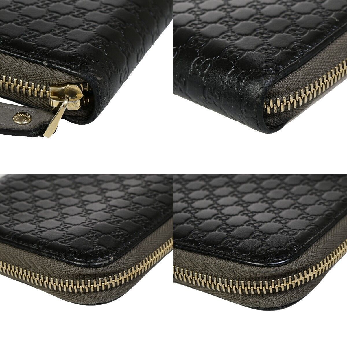 Gucci Gg Imprimé Black Leather Wallet (Pre-Owned) Size ONE SIZE - 6 Thumbnail