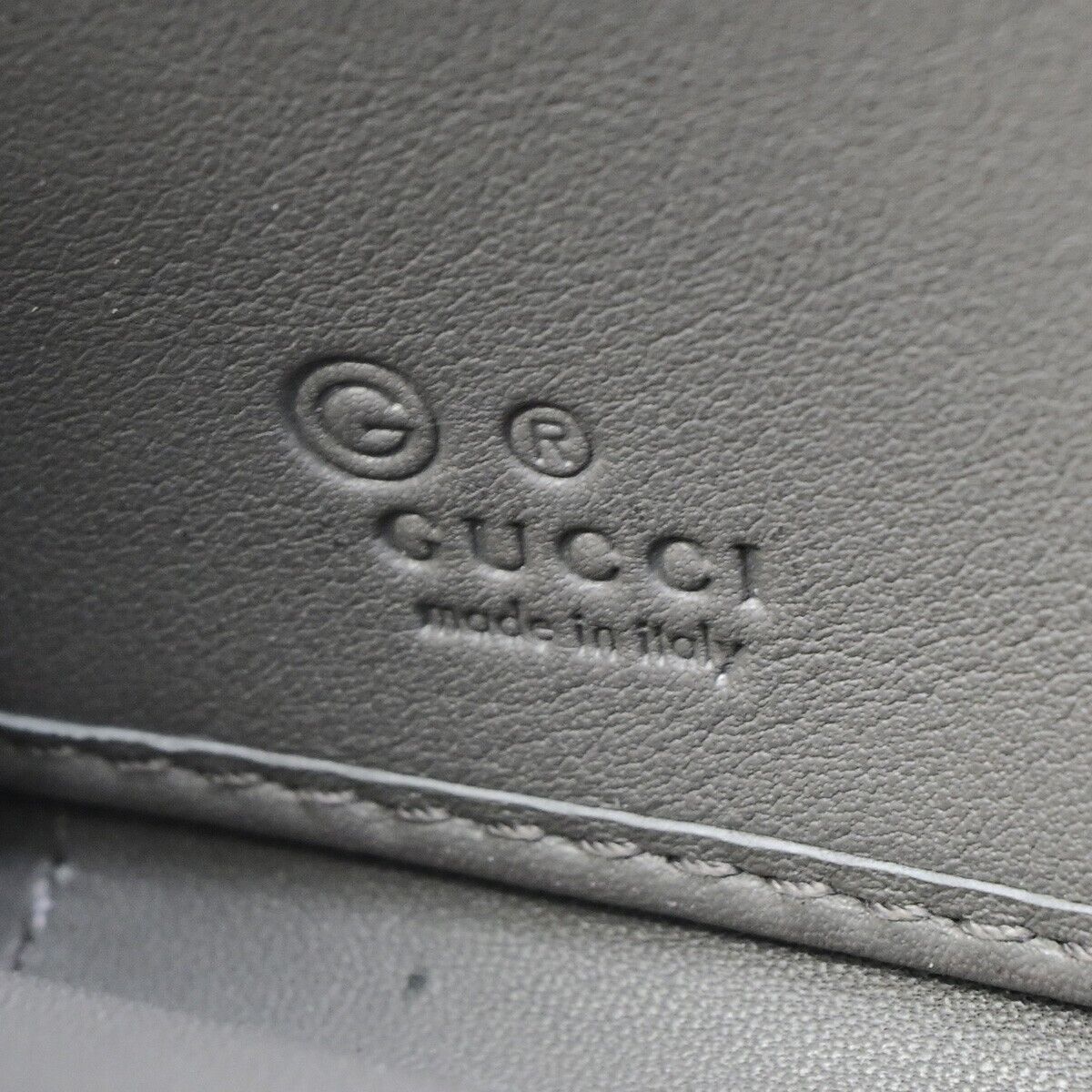 Gucci Gg Imprimé Black Leather Wallet (Pre-Owned) Size ONE SIZE - 10 Thumbnail