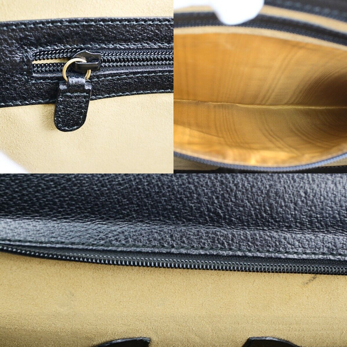 Gucci Bamboo Black Leather Briefcase Bag (Pre-Owned) Size ONE SIZE - 15 Thumbnail