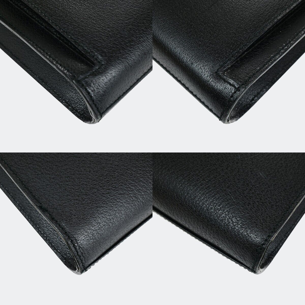 Gucci Bamboo Black Leather Briefcase Bag (Pre-Owned) Size ONE SIZE - 6 Thumbnail