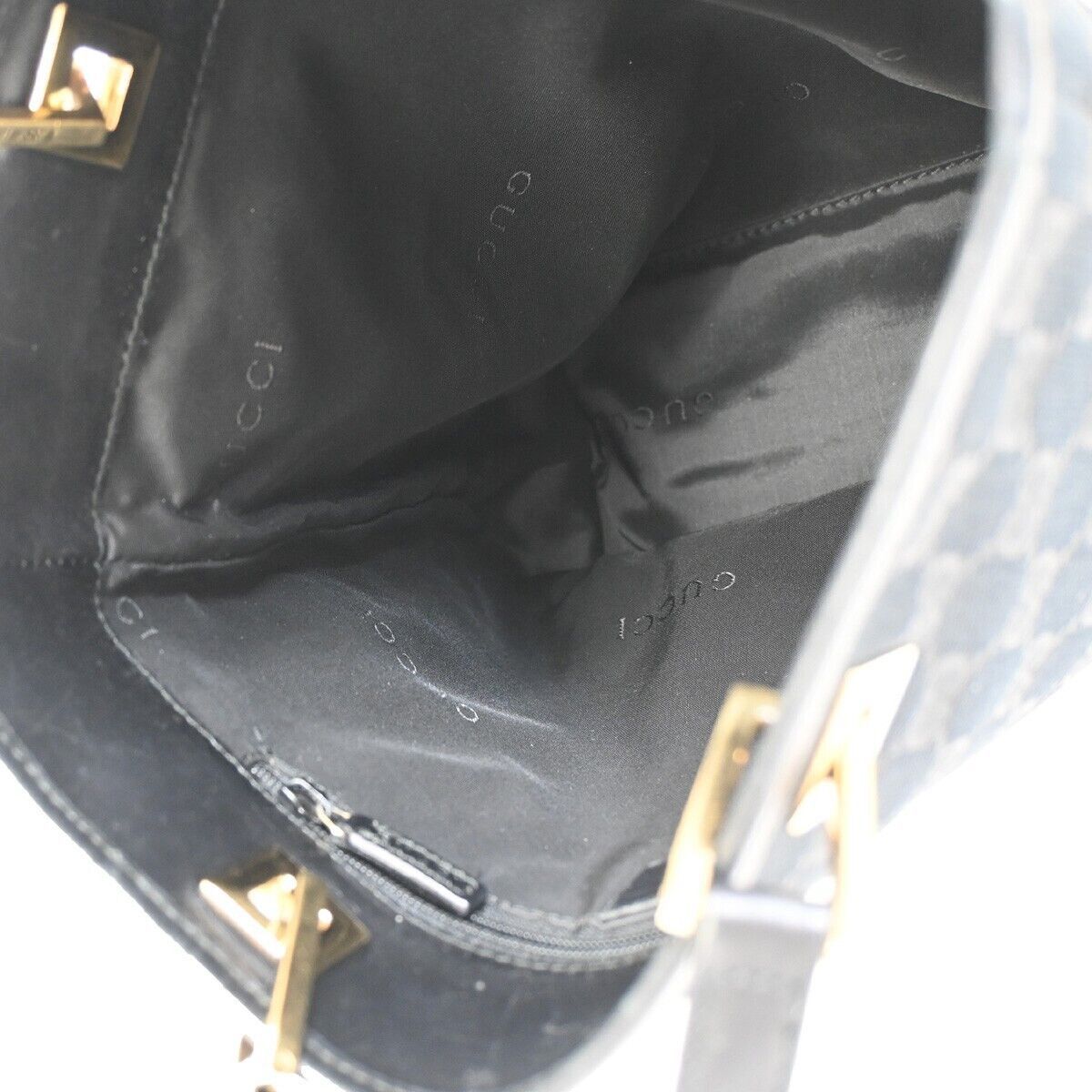 Gucci Black Canvas Tote Bag (Pre-Owned) Size ONE SIZE - 10 Thumbnail