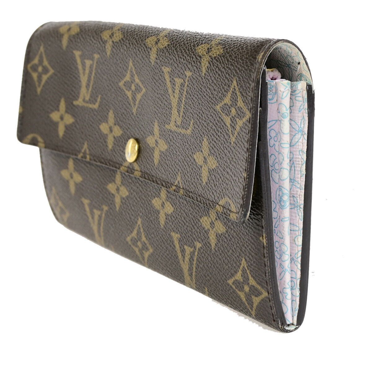 Louis Vuitton Sarah Brown Canvas Wallet (Pre-Owned) Size ONE SIZE - 3 Thumbnail