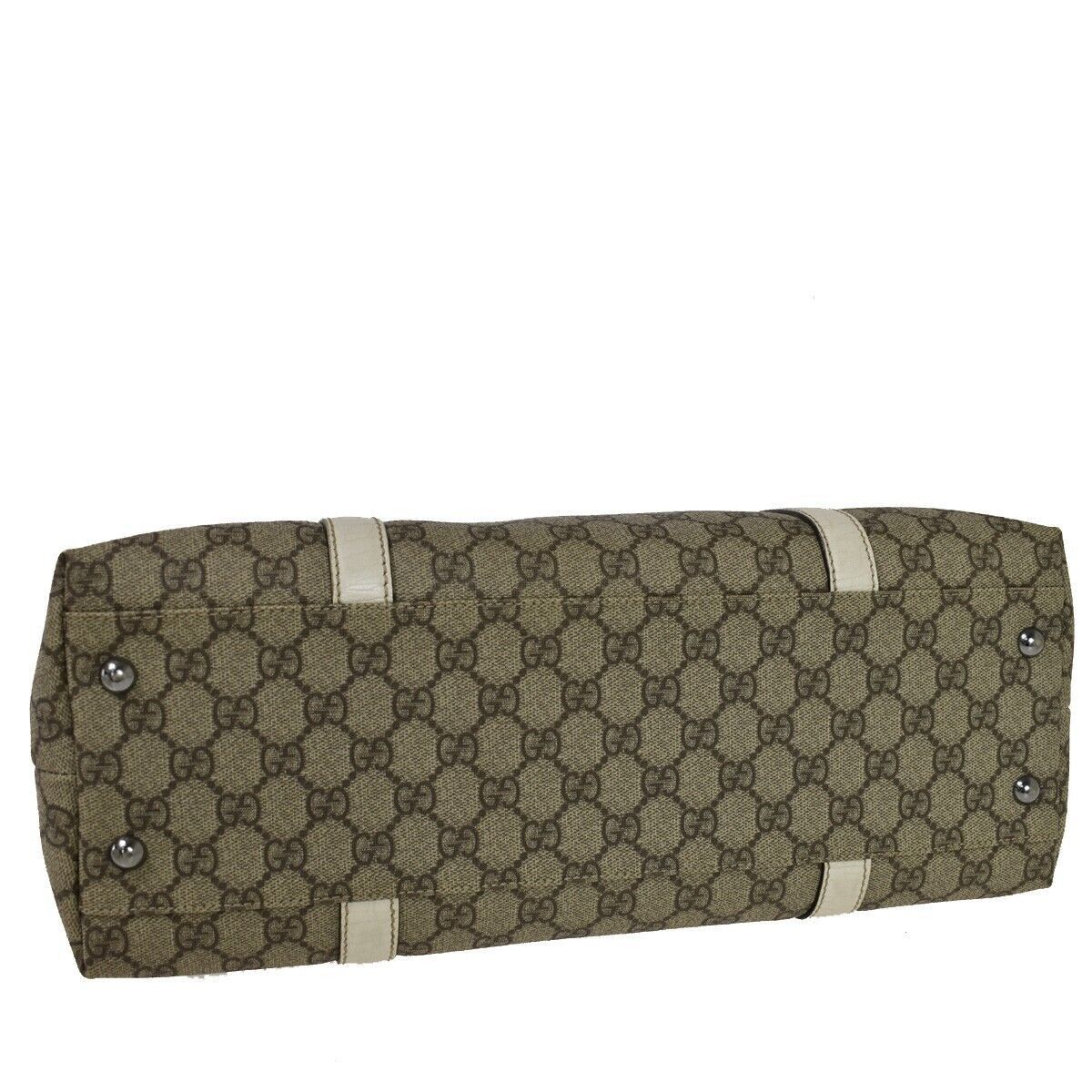 Gucci Gg Supreme Beige Canvas Tote Bag (Pre-Owned) Size ONE SIZE - 11 Thumbnail