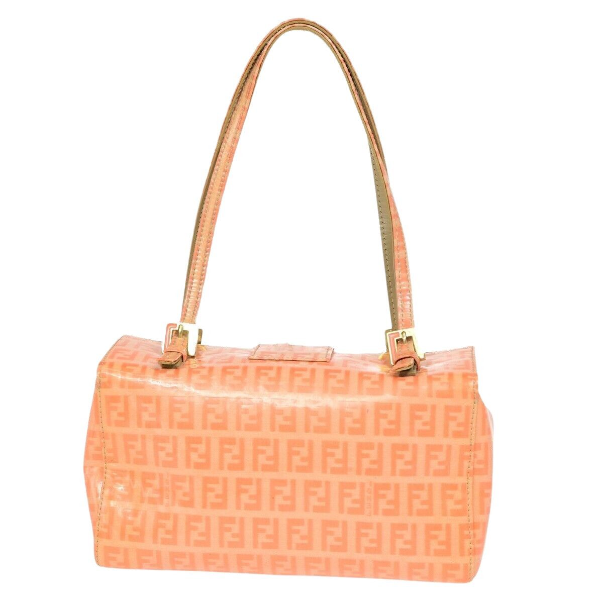 Fendi Ff Orange Canvas Shoulder Bag (Pre-Owned) Size ONE SIZE - 2 Thumbnail