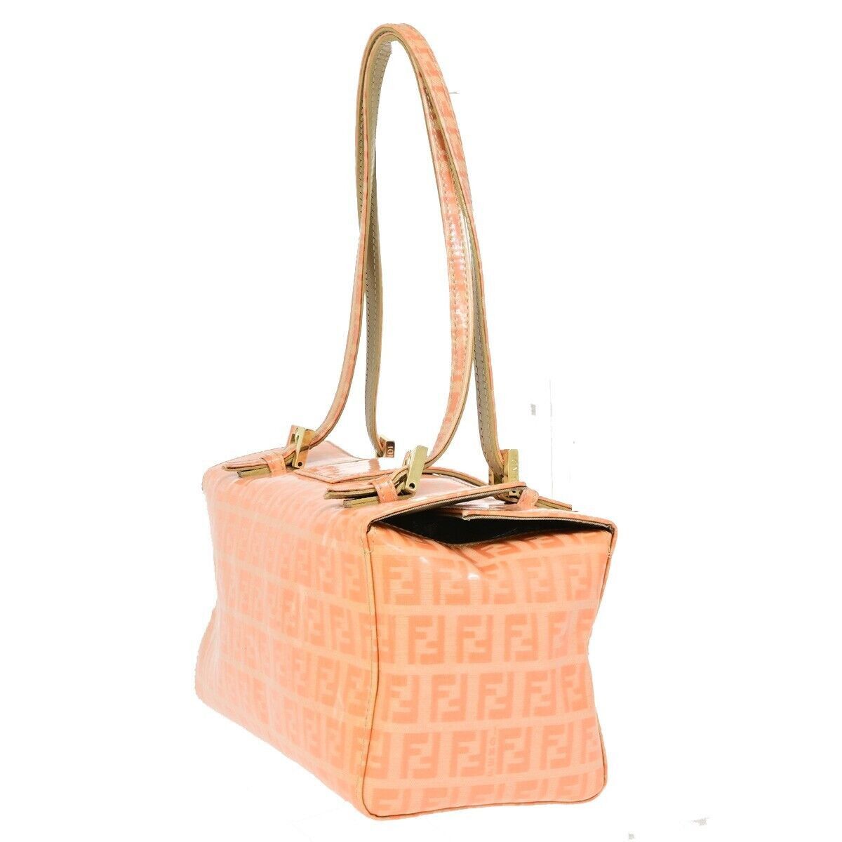 Fendi Ff Orange Canvas Shoulder Bag (Pre-Owned) Size ONE SIZE - 12 Thumbnail
