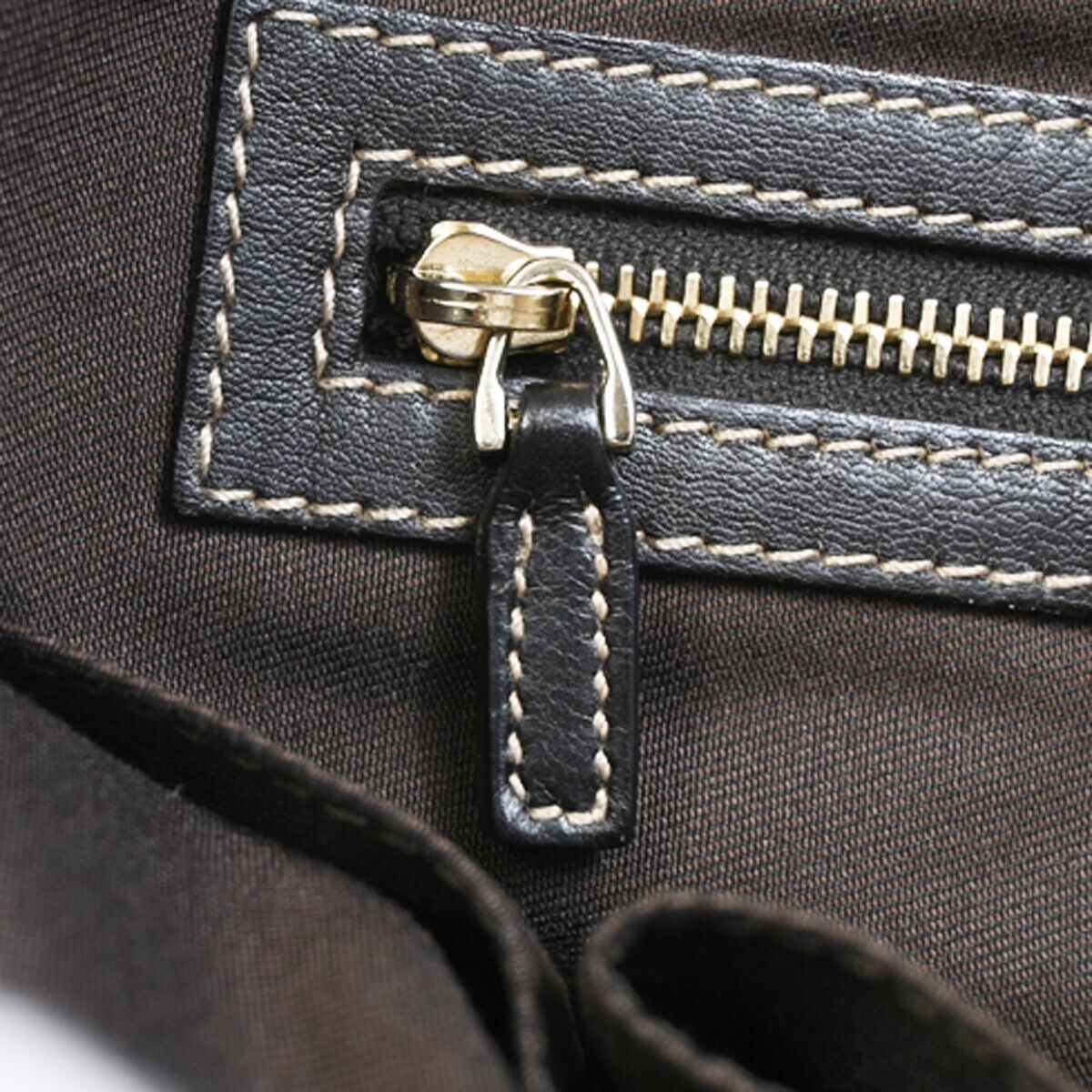 Gucci Gg Crystal Brown Canvas Handbag (Pre-Owned) Size ONE SIZE - 14 Thumbnail