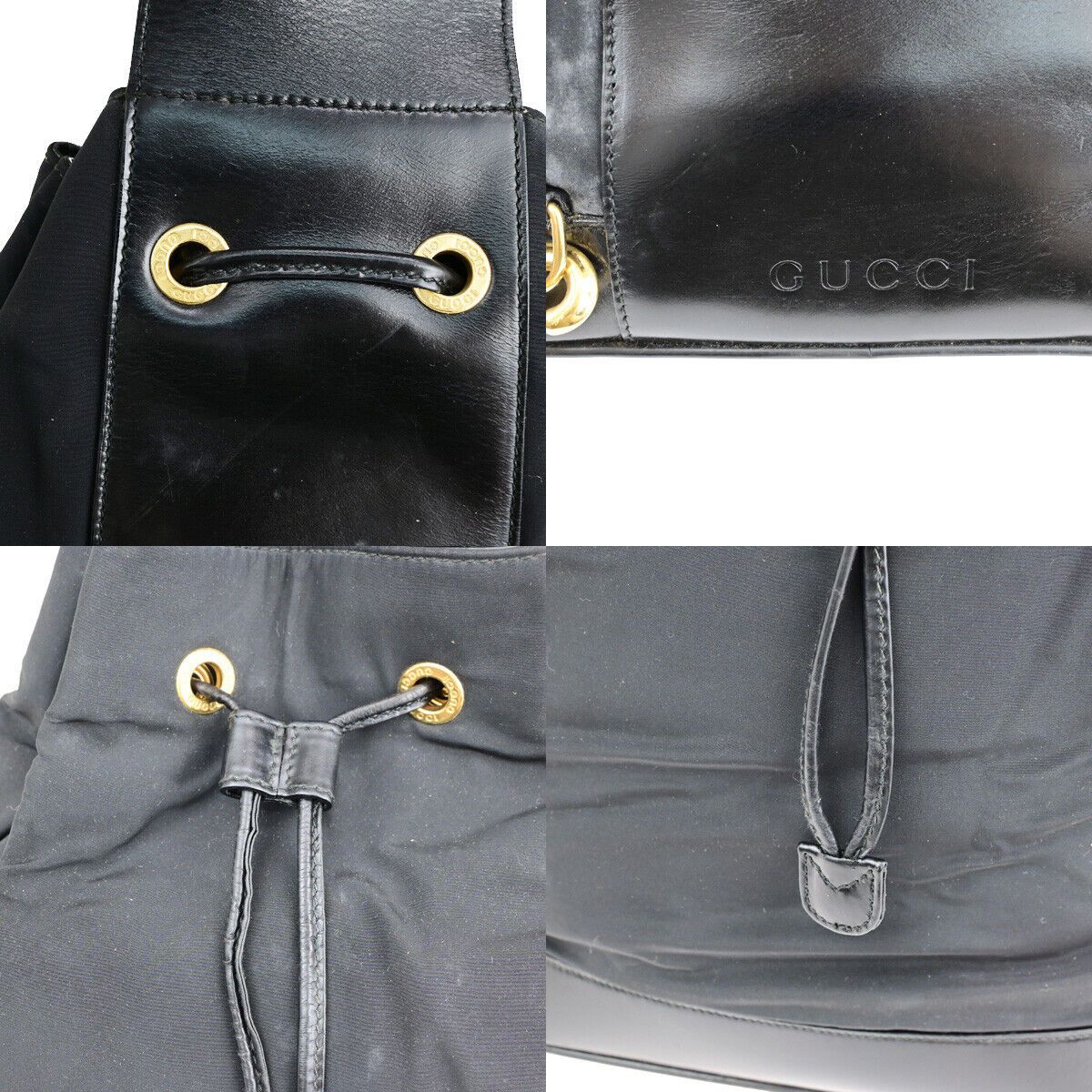 Gucci -- Black Synthetic Shoulder Bag (Pre-Owned) Size ONE SIZE - 14 Thumbnail