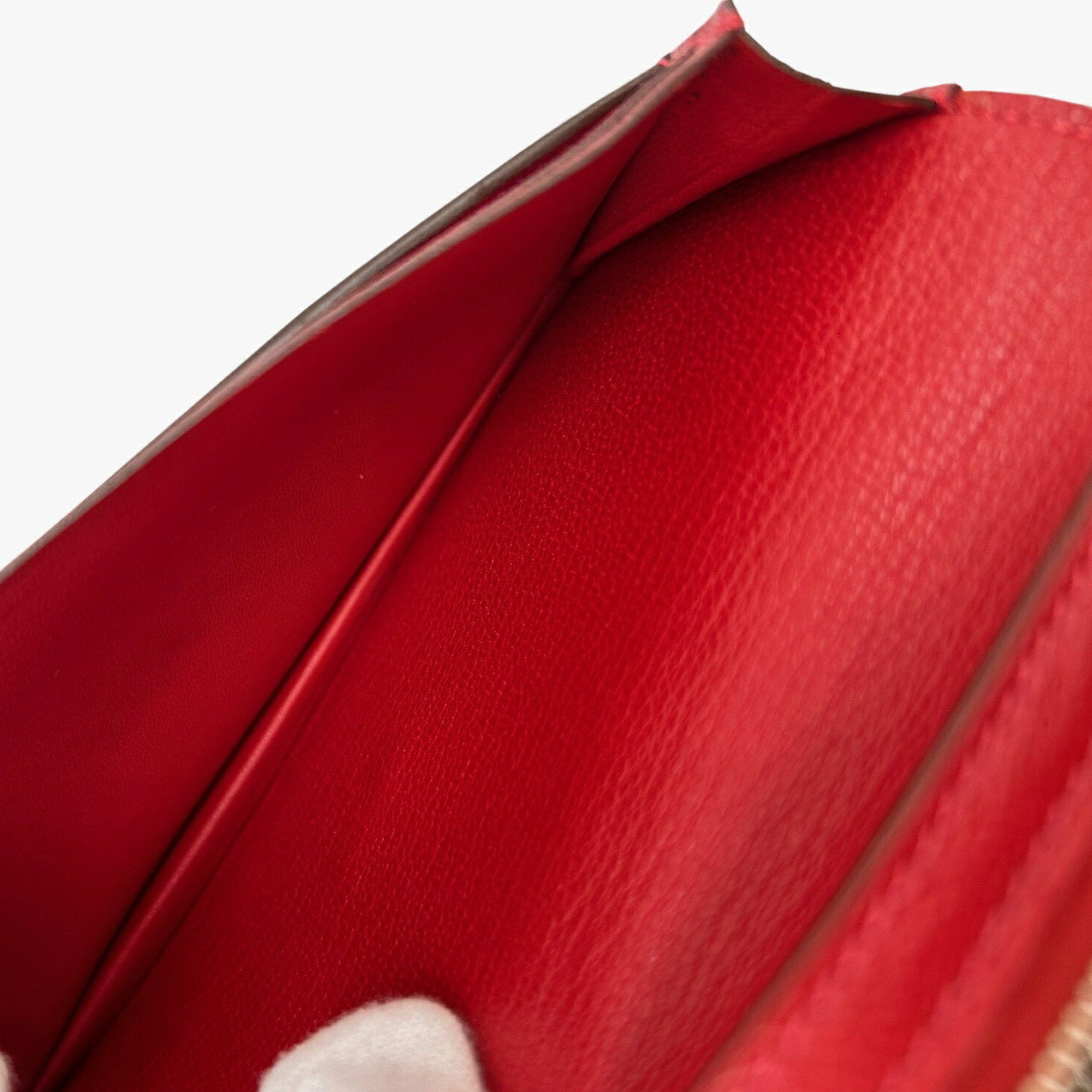Hermes Hermes Long Wallet Bearn Soufflet Verso Chevre Rose Lipstick Rouge Garance Q□ Engraved 2013 Bicolor Women's Men's Size ONE SIZE - 12 Thumbnail