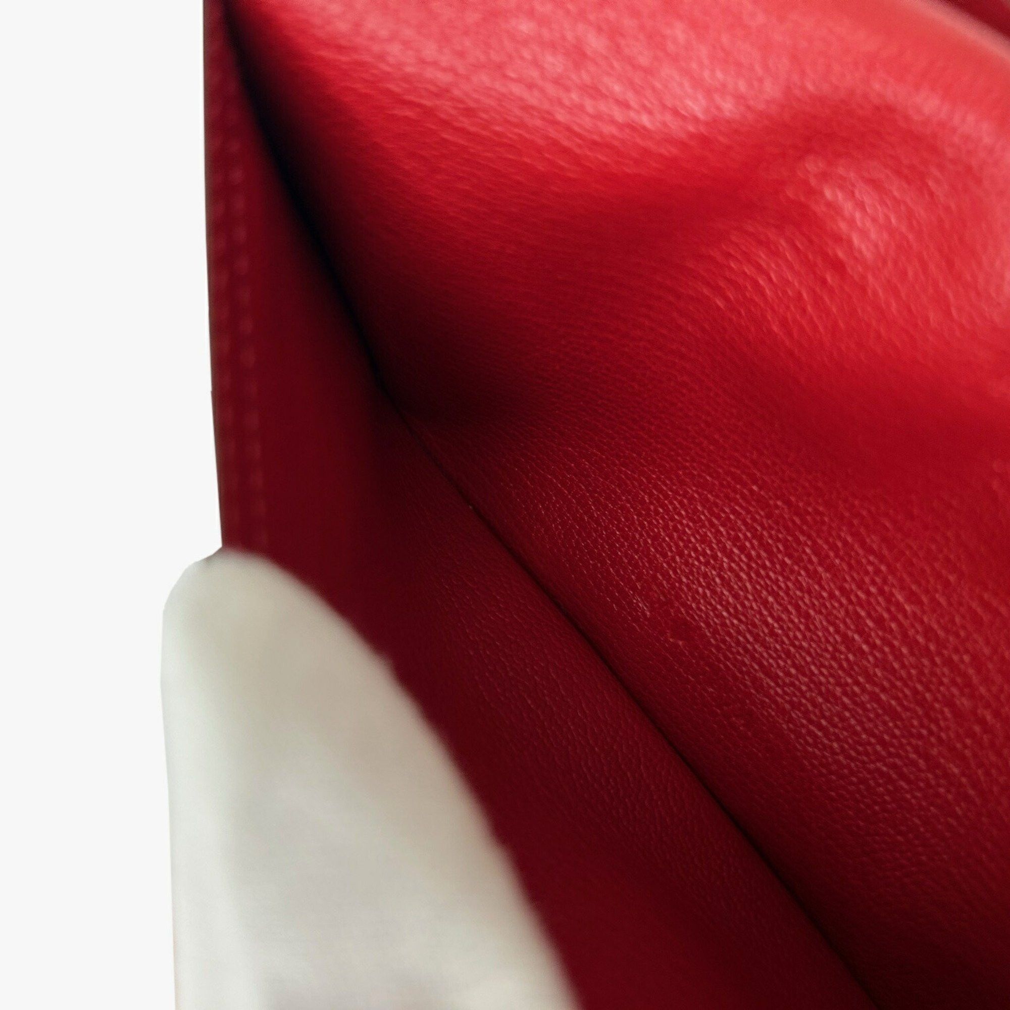 Hermes Hermes Long Wallet Bearn Soufflet Verso Chevre Rose Lipstick Rouge Garance Q□ Engraved 2013 Bicolor Women's Men's Size ONE SIZE - 10 Thumbnail