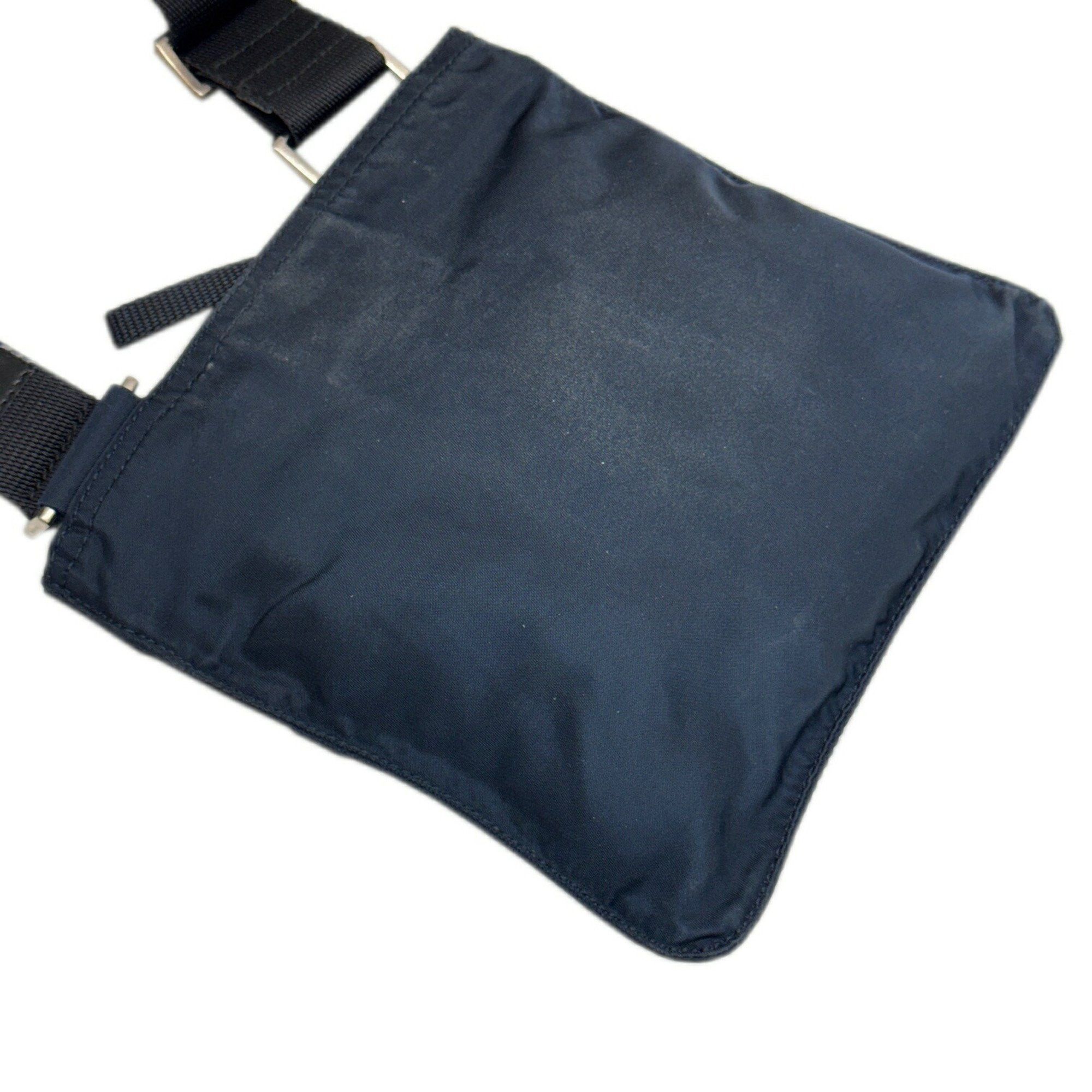 Prada Prada Shoulder Bag Pochette Nylon Navy B7372 Size ONE SIZE - 6 Thumbnail