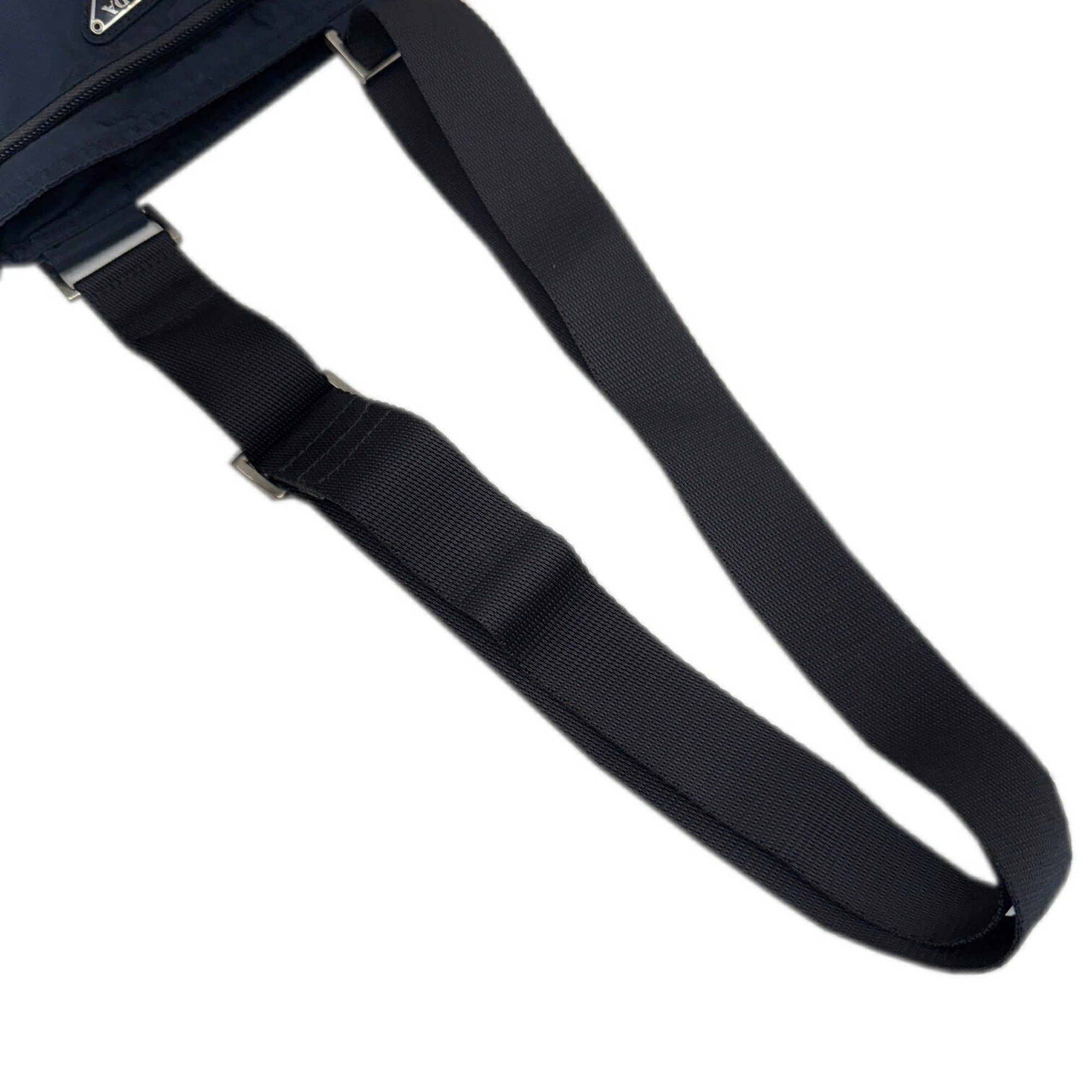 Prada Prada Shoulder Bag Pochette Nylon Navy B7372 Size ONE SIZE - 7 Thumbnail