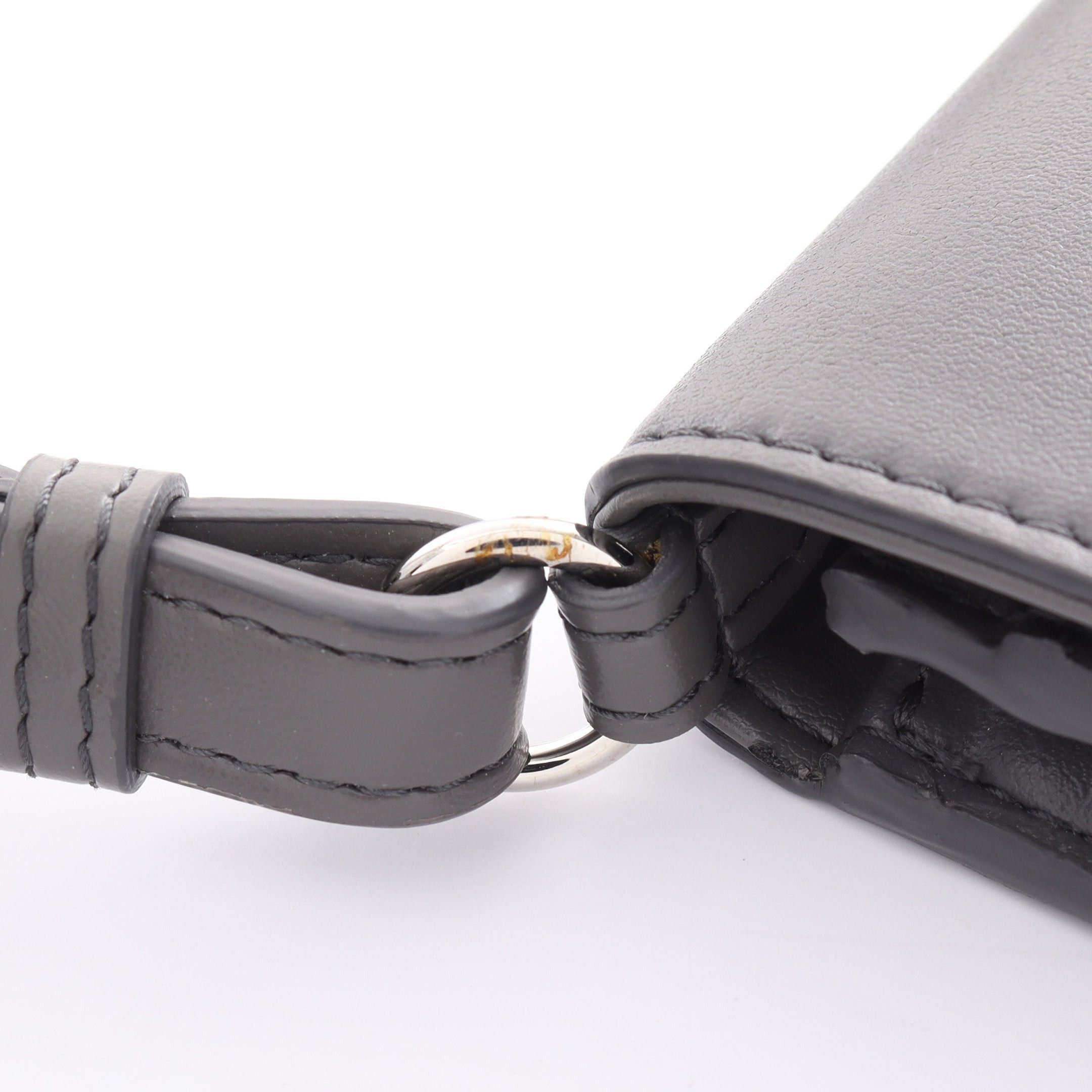 Stella McCartney Stella Mccartney Stella Logo Mini Shoulder Wallet Fake Leather Gray Size ONE SIZE - 9 Thumbnail