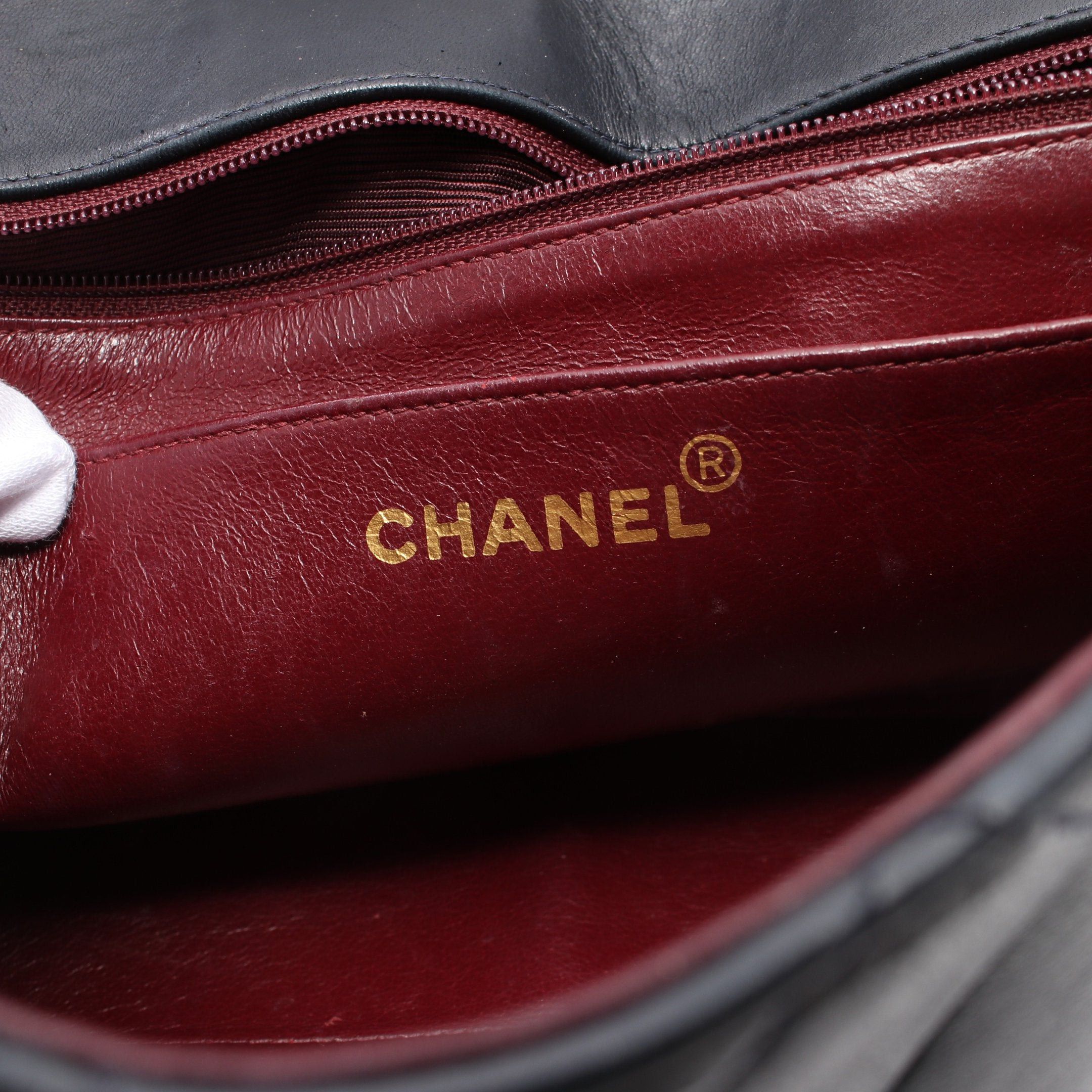 Chanel Chanel Matelasse Diana Flap Chain Shoulder Bag Lambskin Dark Navy Gold Hardware Size ONE SIZE - 4 Thumbnail