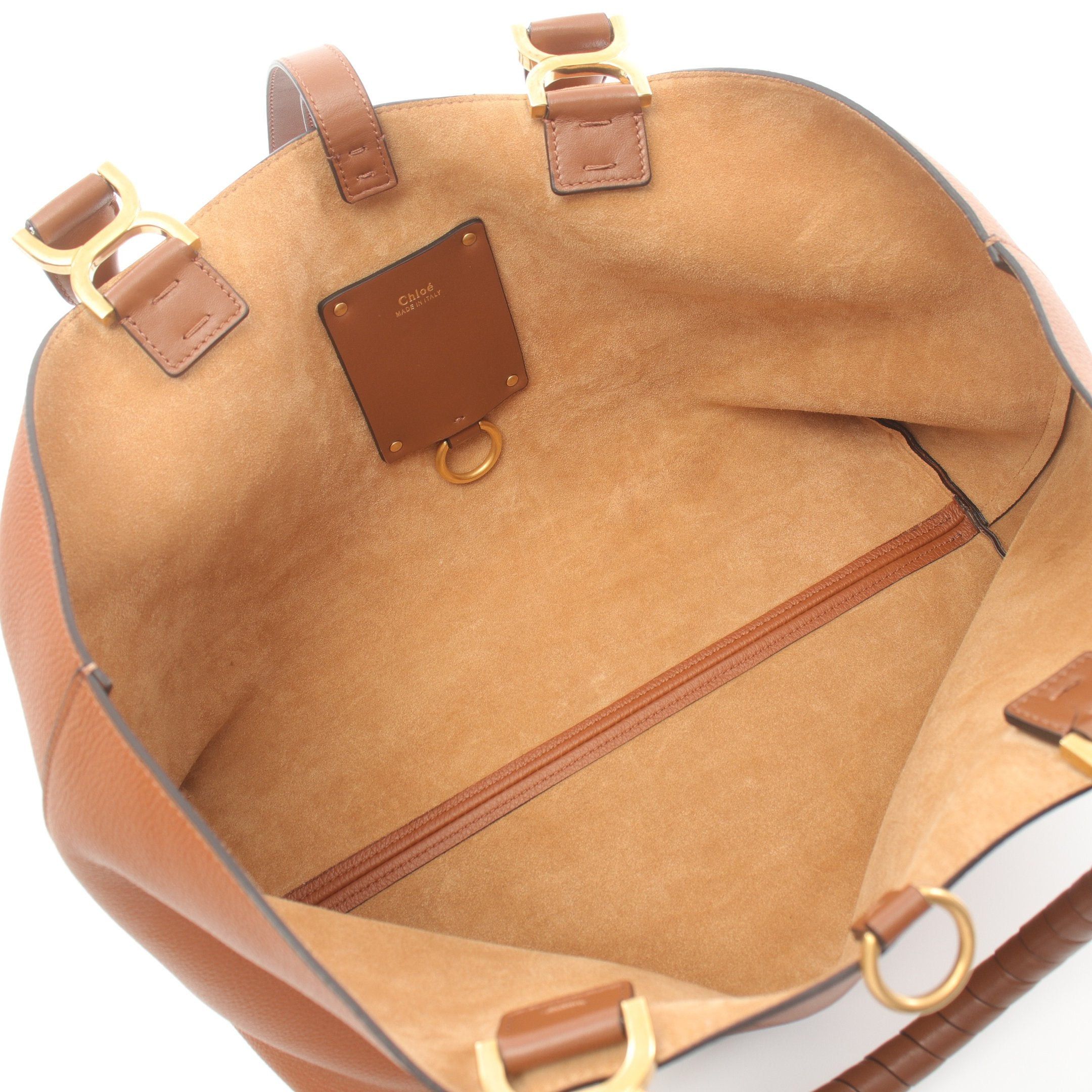 Chloe Chloe Mercy Small Handbag Tote Bag Leather Brown Size ONE SIZE - 3 Thumbnail