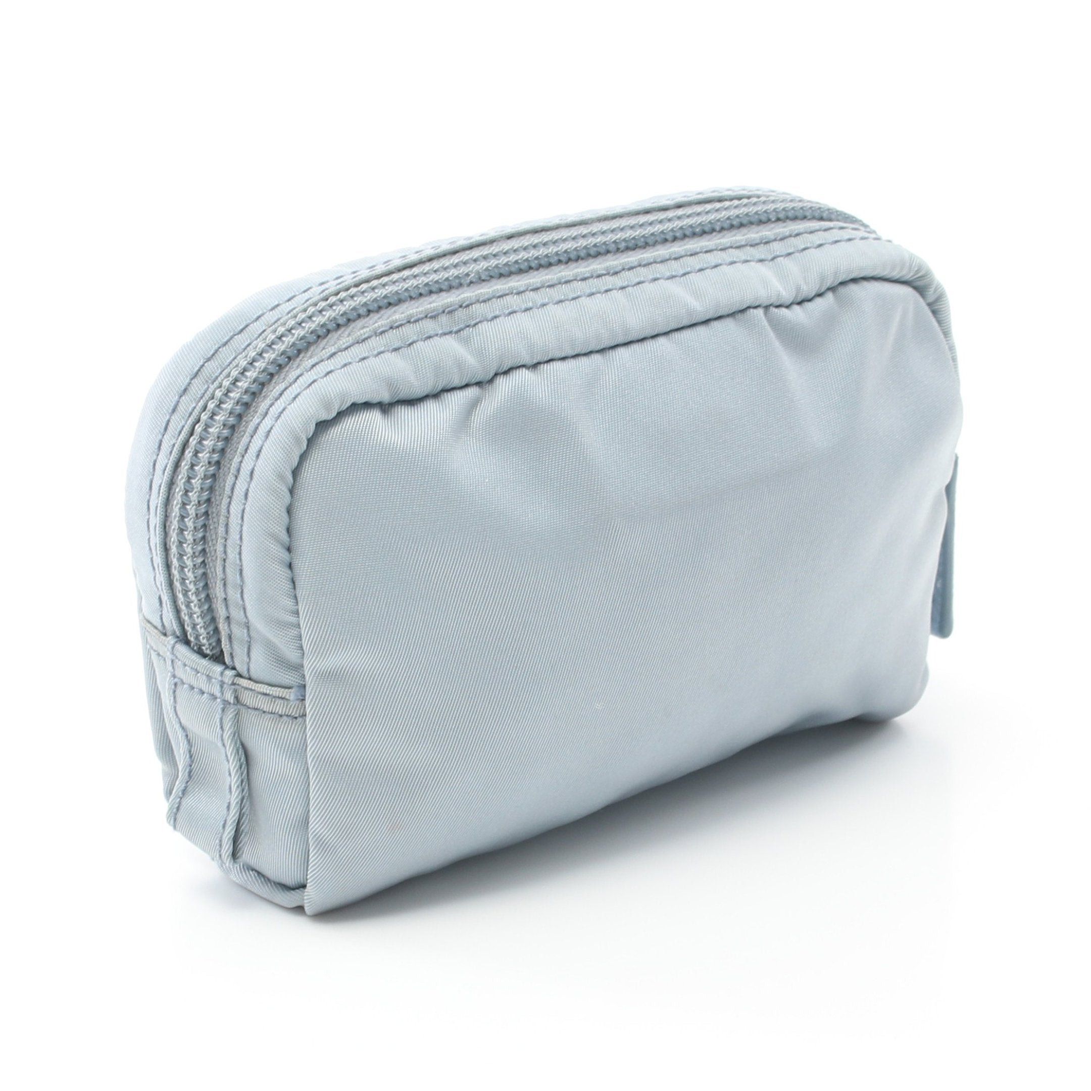 Prada Prada Vera Pouch Nylon Saffiano Leather Blue Gray Size ONE SIZE - 2 Thumbnail