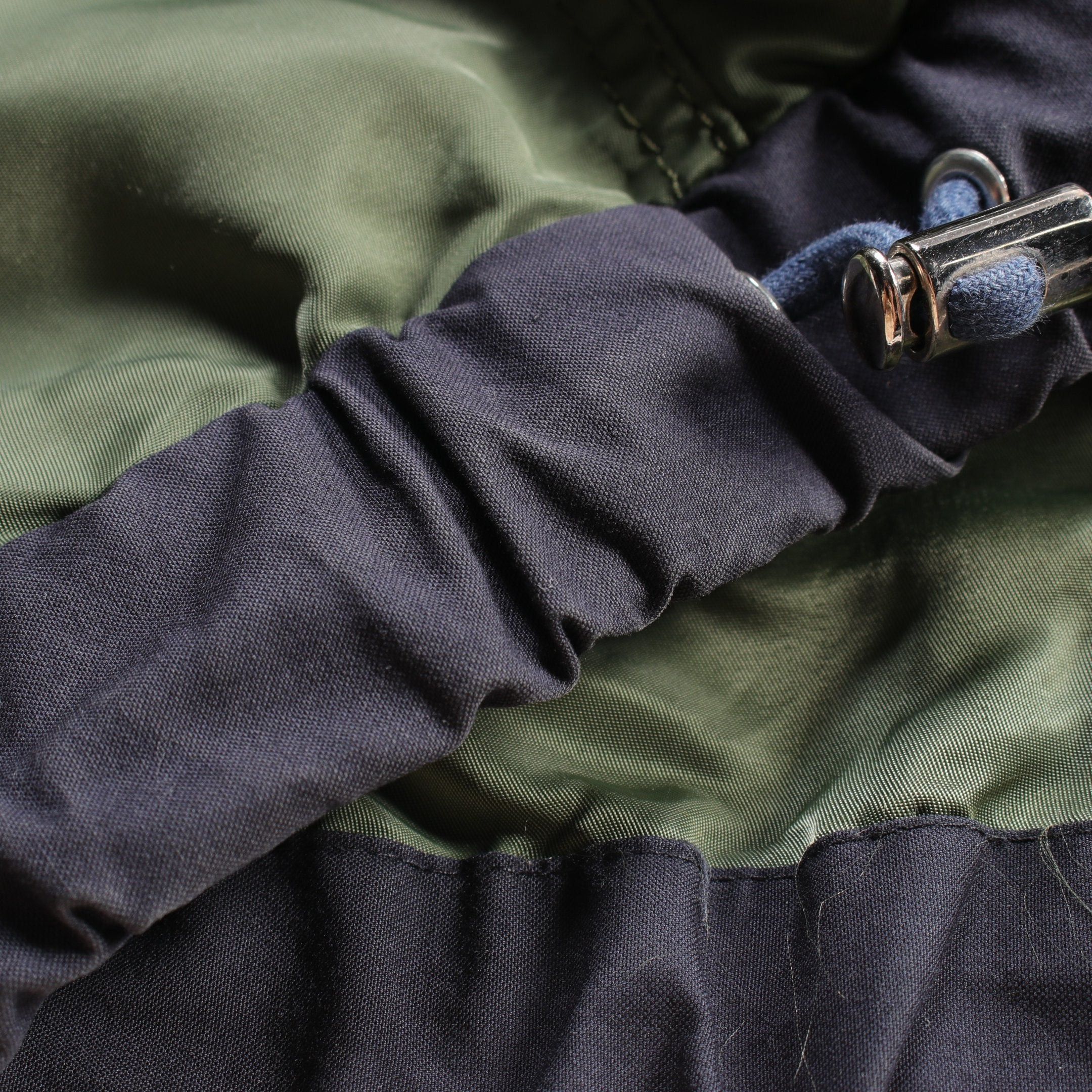 Sacai Sacai Hybrid Military Blouson Cotton Nylon Green Dark Navy Hooded Size ONE SIZE - 10 Thumbnail