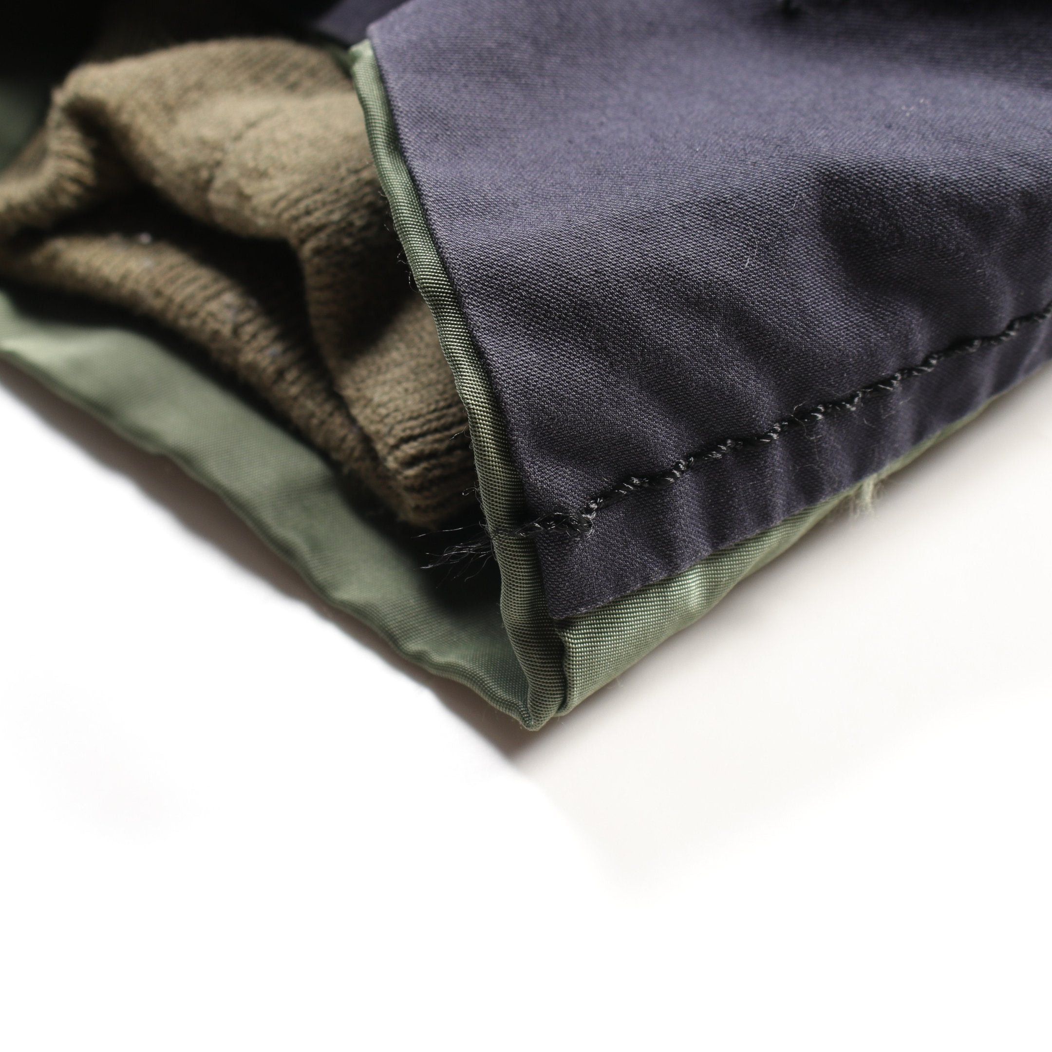 Sacai Sacai Hybrid Military Blouson Cotton Nylon Green Dark Navy Hooded Size ONE SIZE - 6 Thumbnail