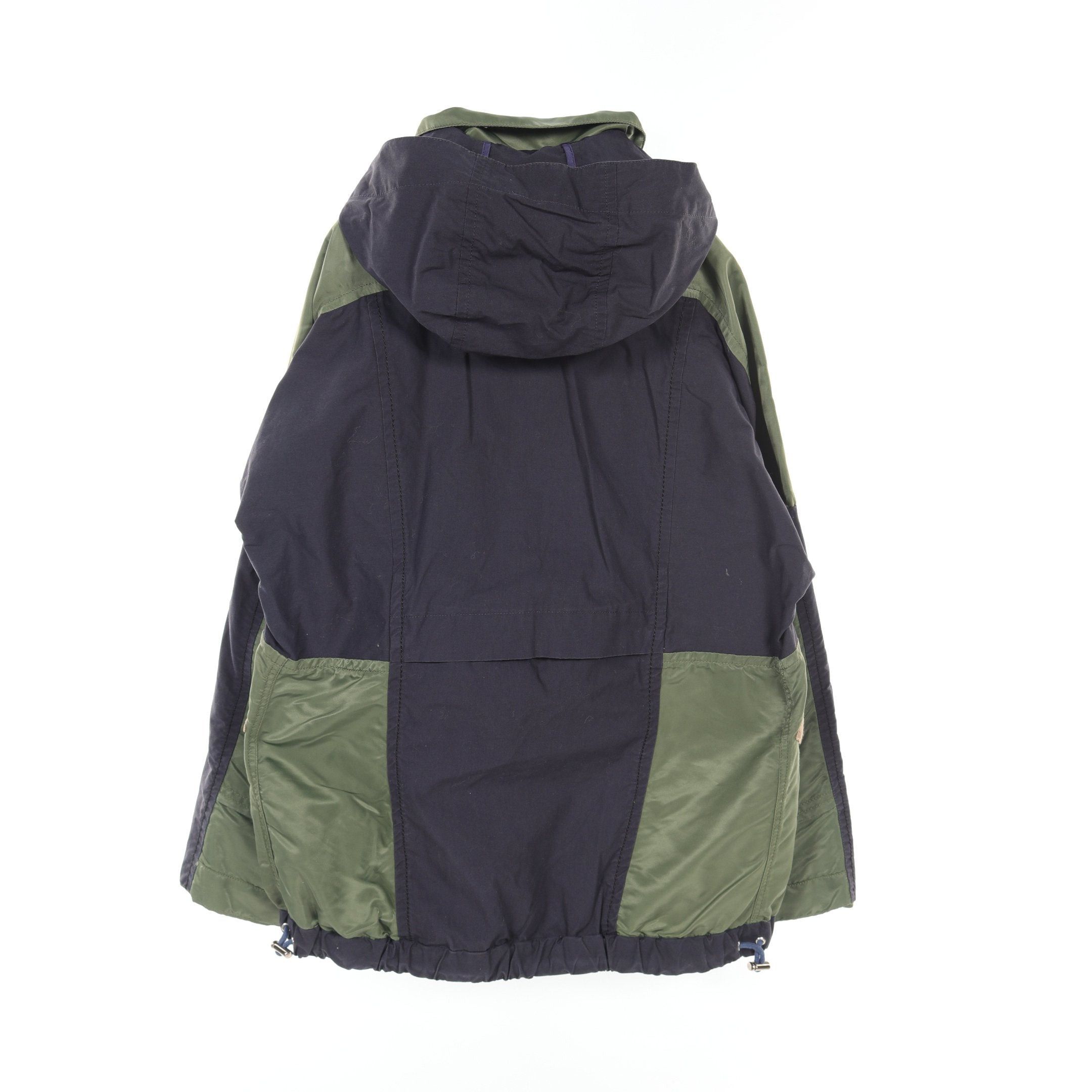 Sacai Sacai Hybrid Military Blouson Cotton Nylon Green Dark Navy Hooded Size ONE SIZE - 2 Thumbnail
