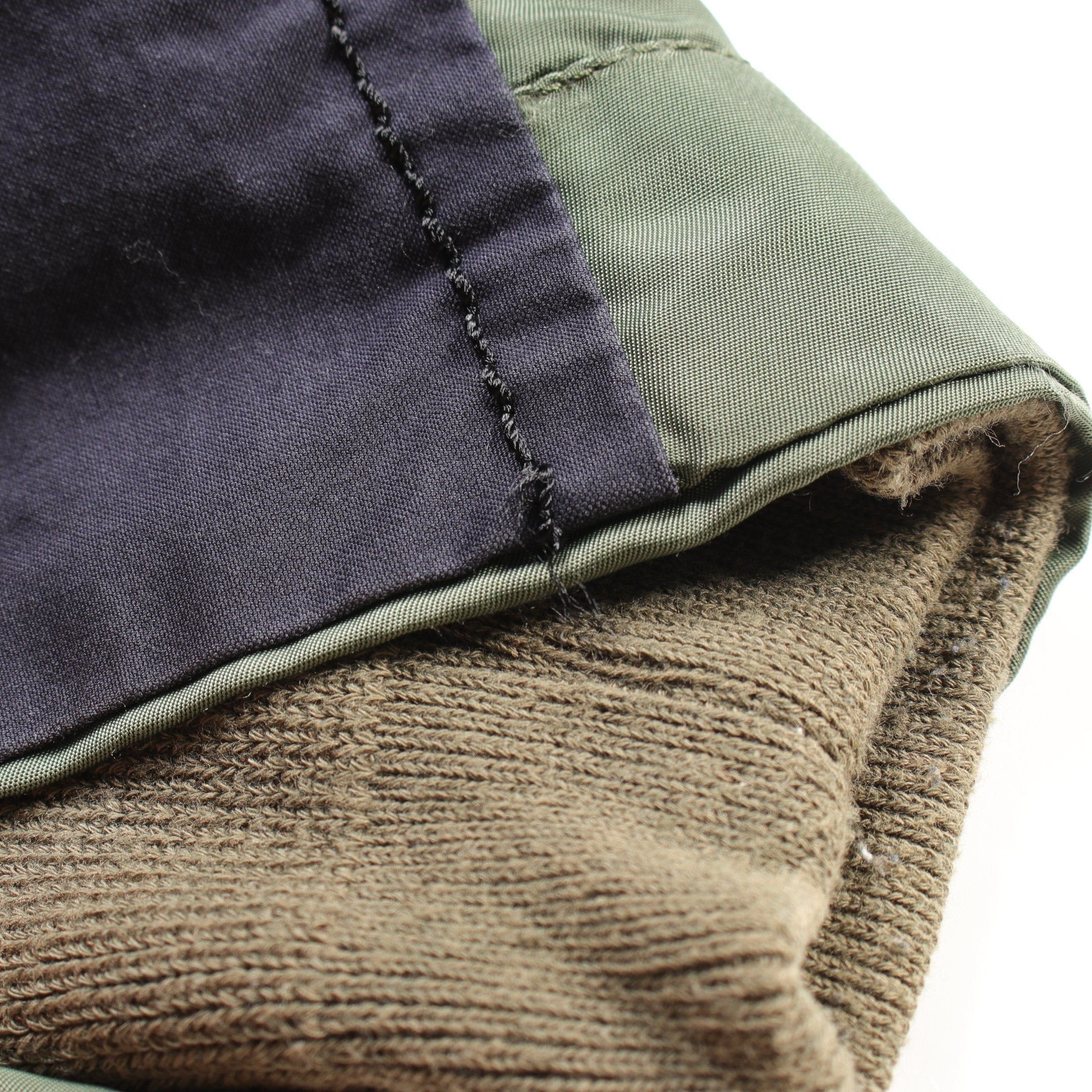 Sacai Sacai Hybrid Military Blouson Cotton Nylon Green Dark Navy Hooded Size ONE SIZE - 9 Thumbnail