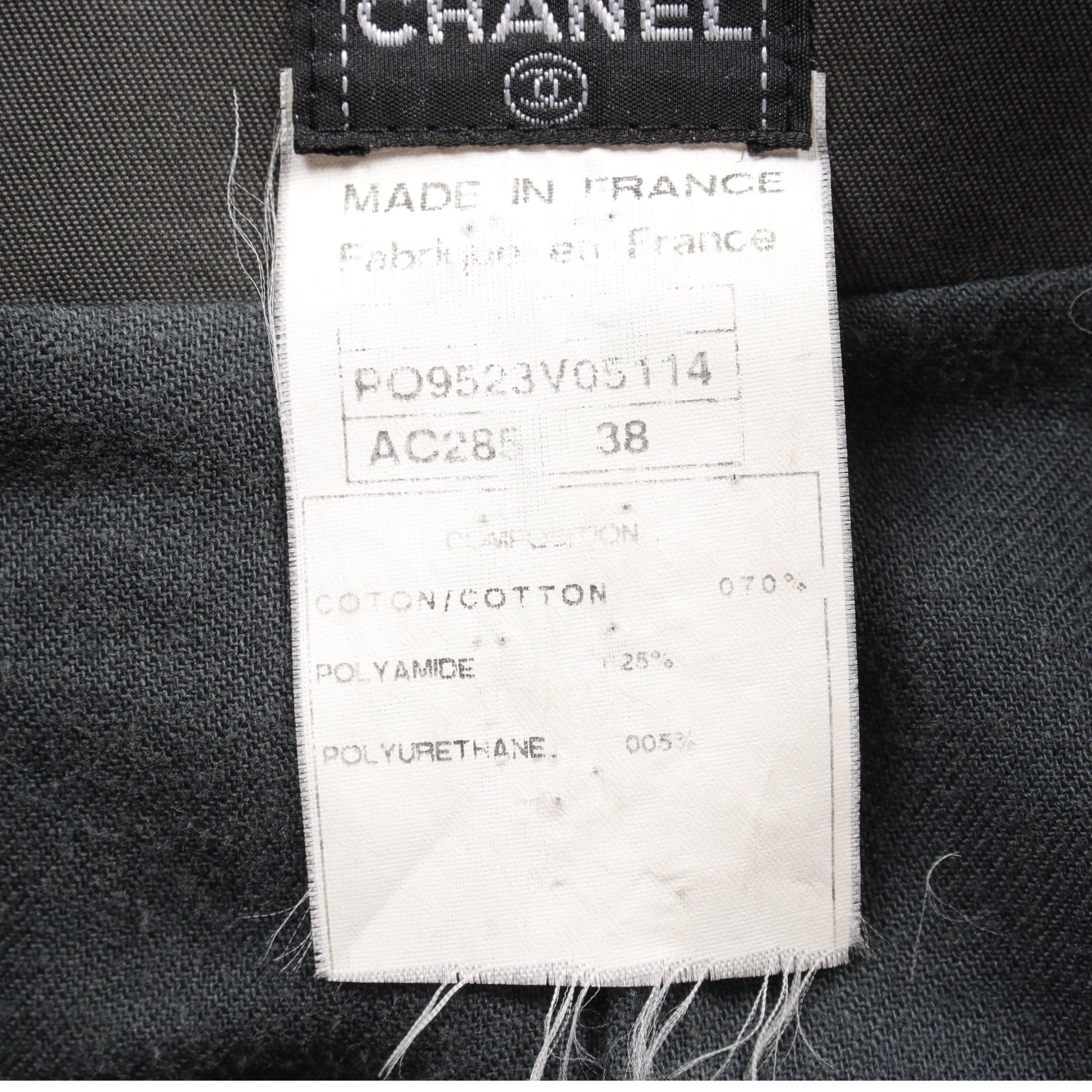 Chanel Chanel Trench Coat Cotton Nylon Dark Gray Size ONE SIZE - 4 Thumbnail