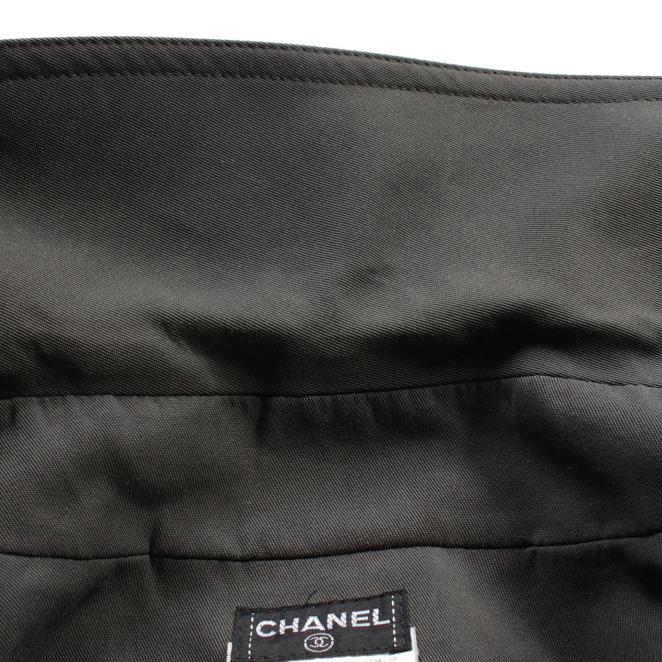 Chanel Chanel Trench Coat Cotton Nylon Dark Gray Size ONE SIZE - 6 Thumbnail