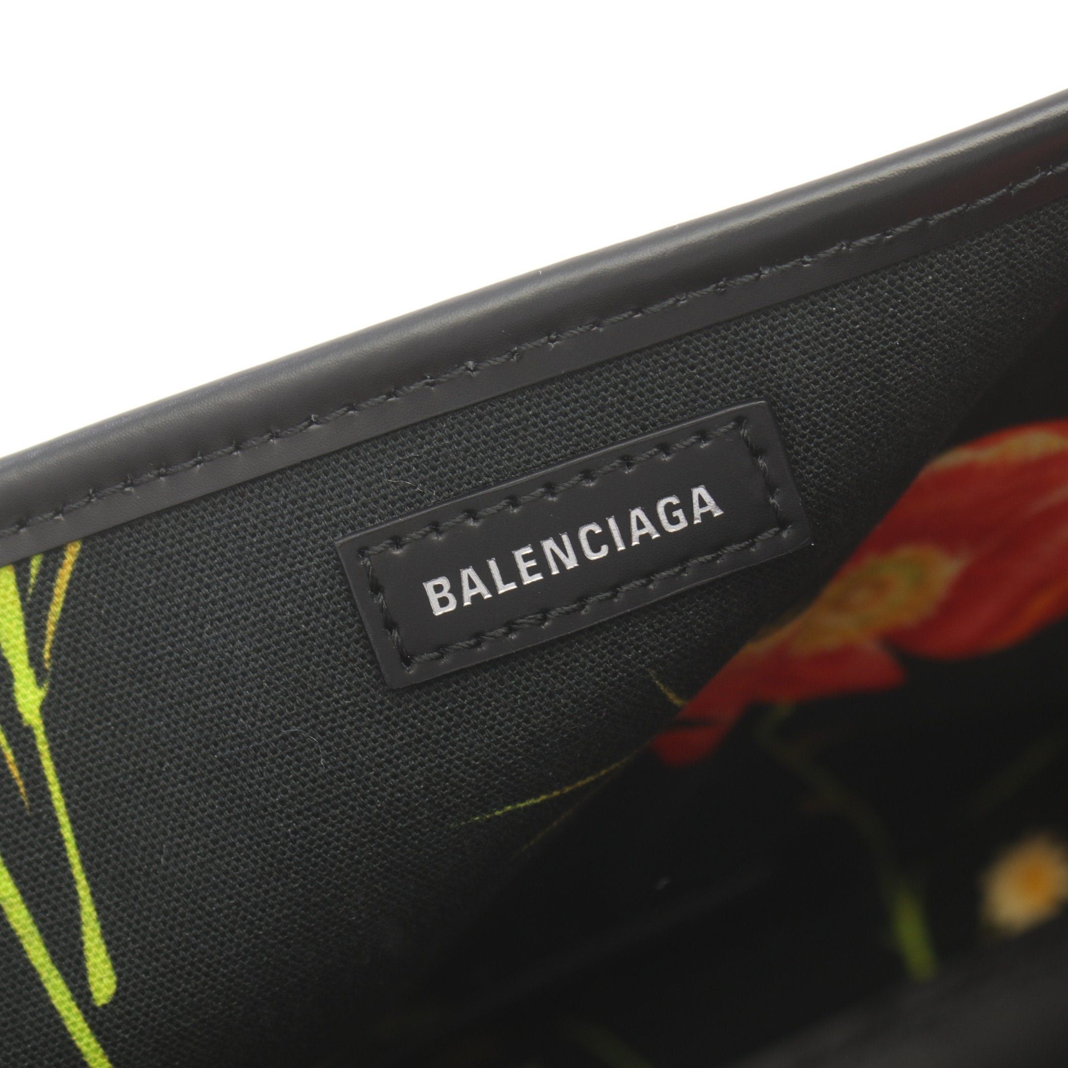 Balenciaga Balenciaga Navy Cabas S Hippopotamus Handbag Tote Bag Canvas Leather Ivory Black Size ONE SIZE - 4 Thumbnail